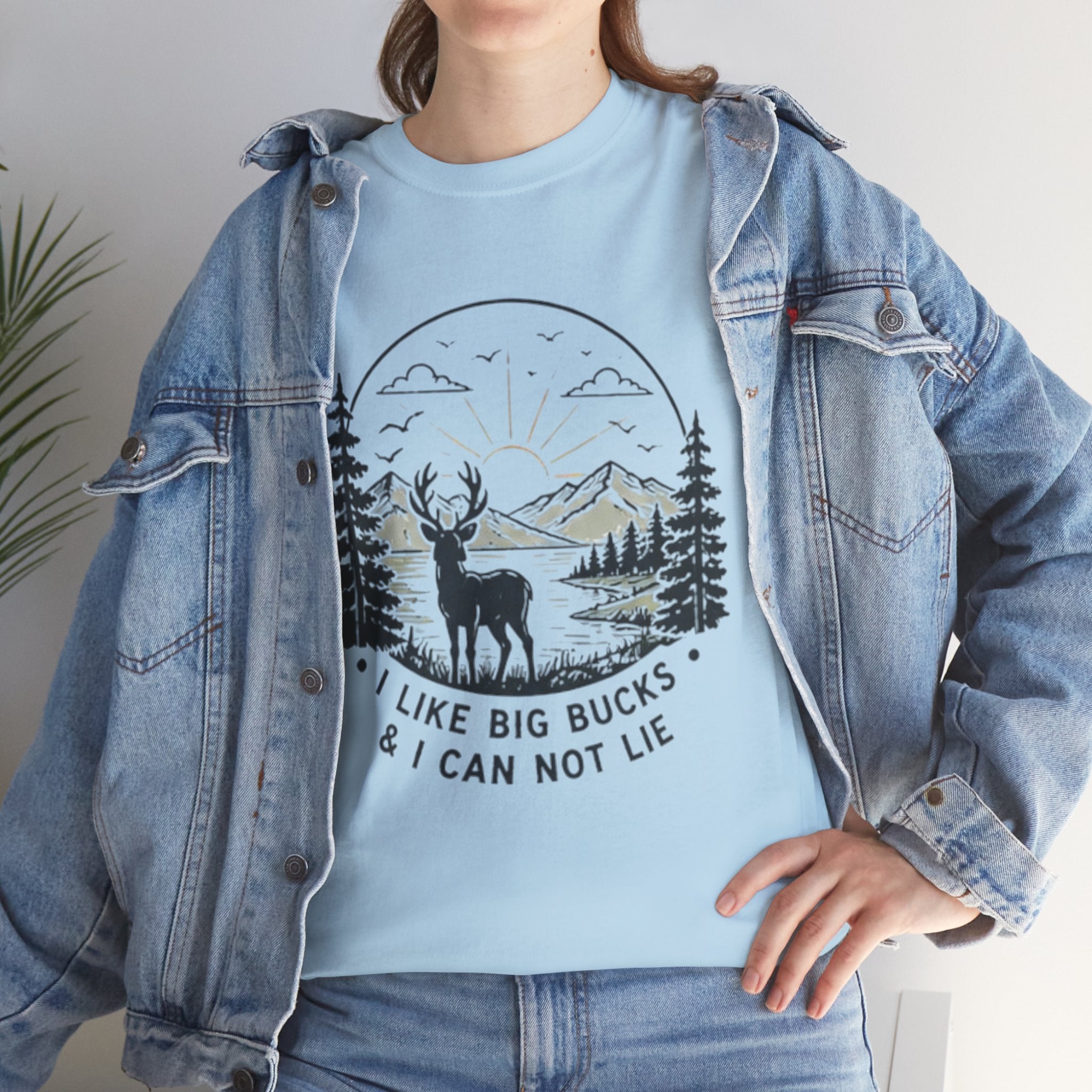 Hunting T-Shirt | "I Like Big Bucks And I Cannot Lie" Graphic Tee
