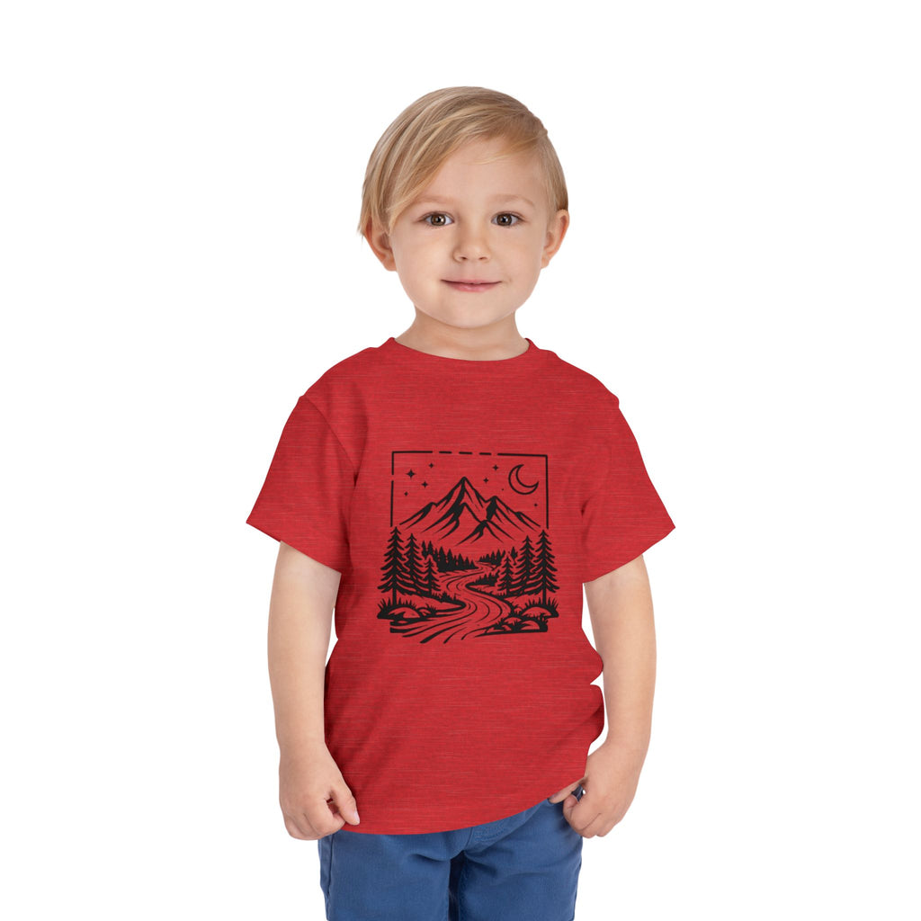 Toddler Tee | Moonlit Mountain Adventure Graphic