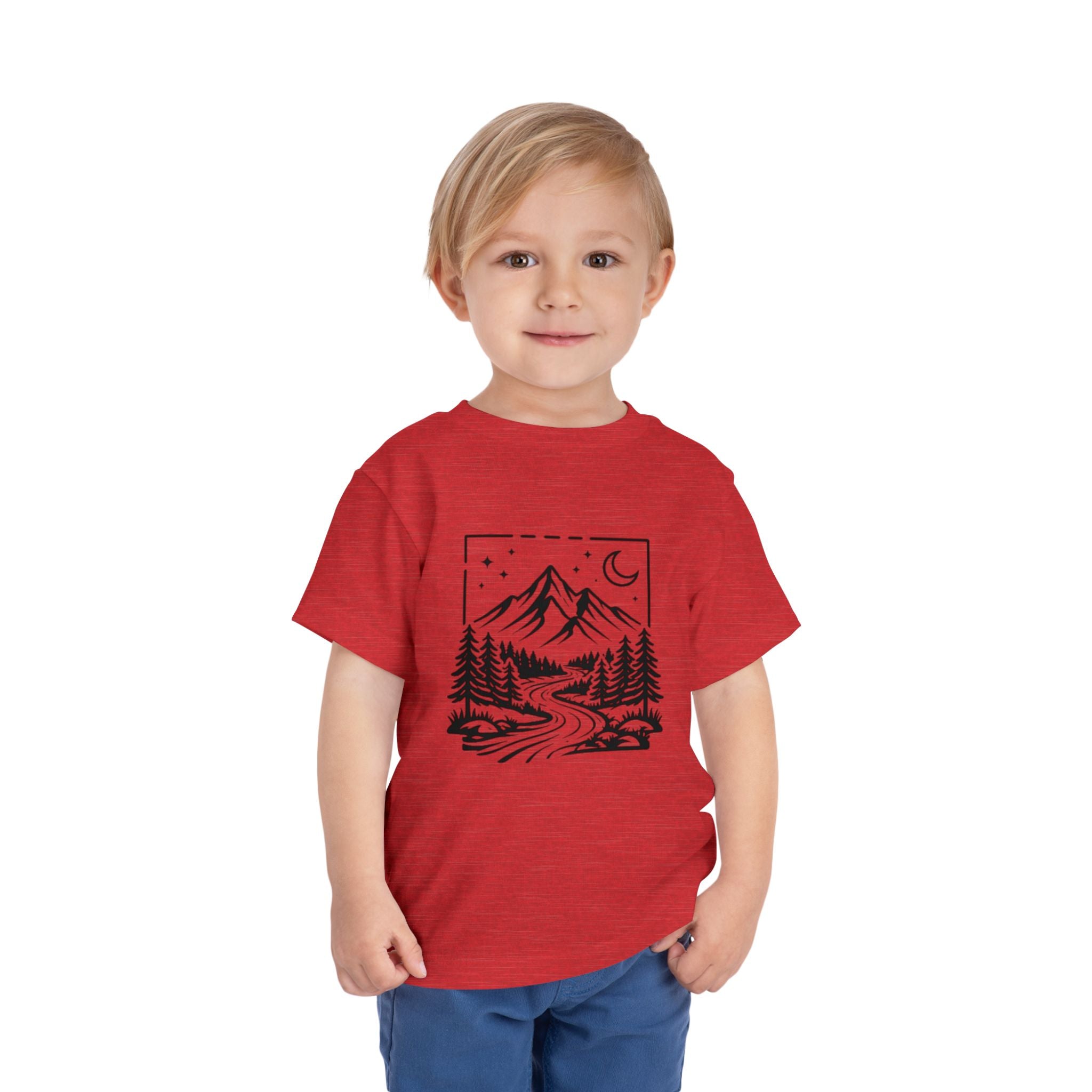 Toddler Tee | Moonlit Mountain Adventure Graphic