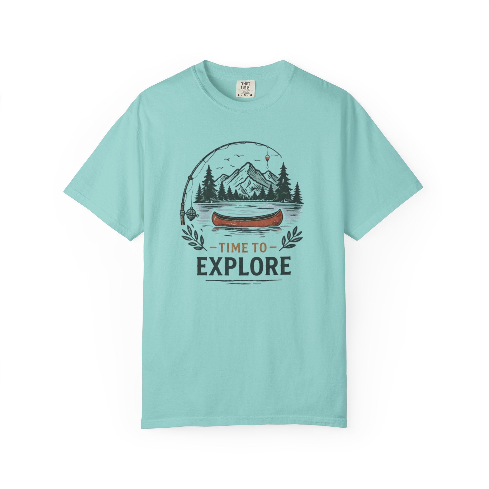 Time to Explore Canoe Graphic T-Shirt
