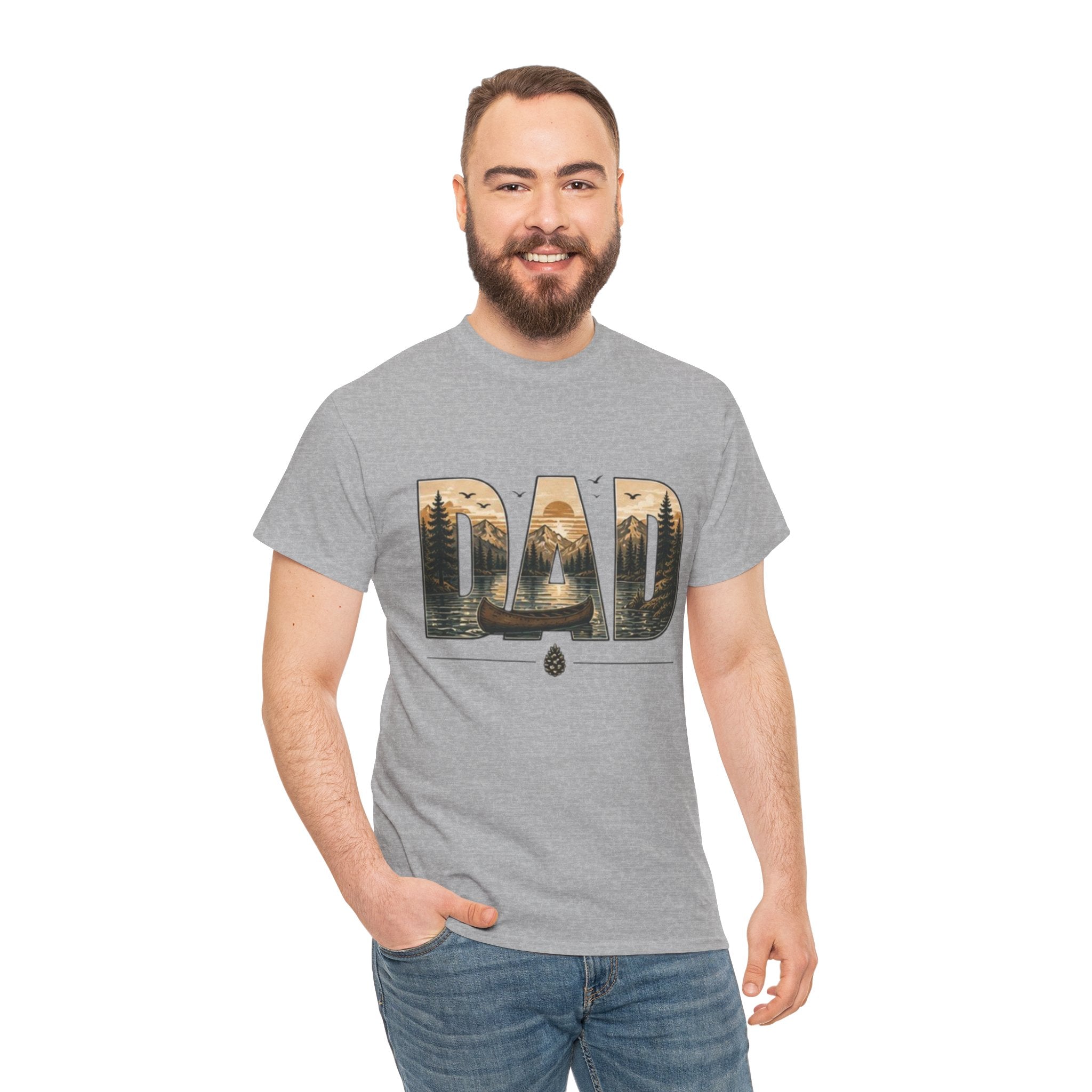 Canoeing Landscape Tee | Gift for Outdoorsman |Gift for Dad