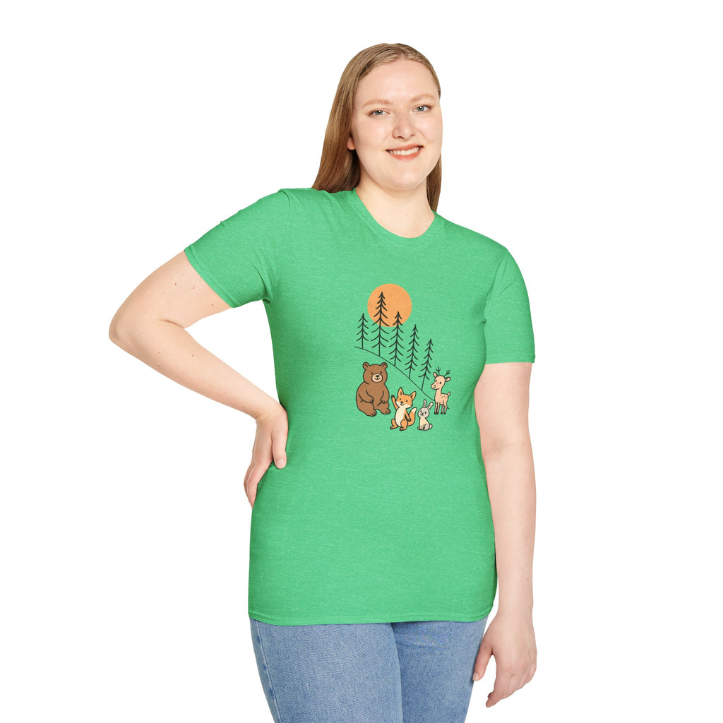 Forest Animal Friends T-Shirt | Cute Woodland Animals Graphic Tee