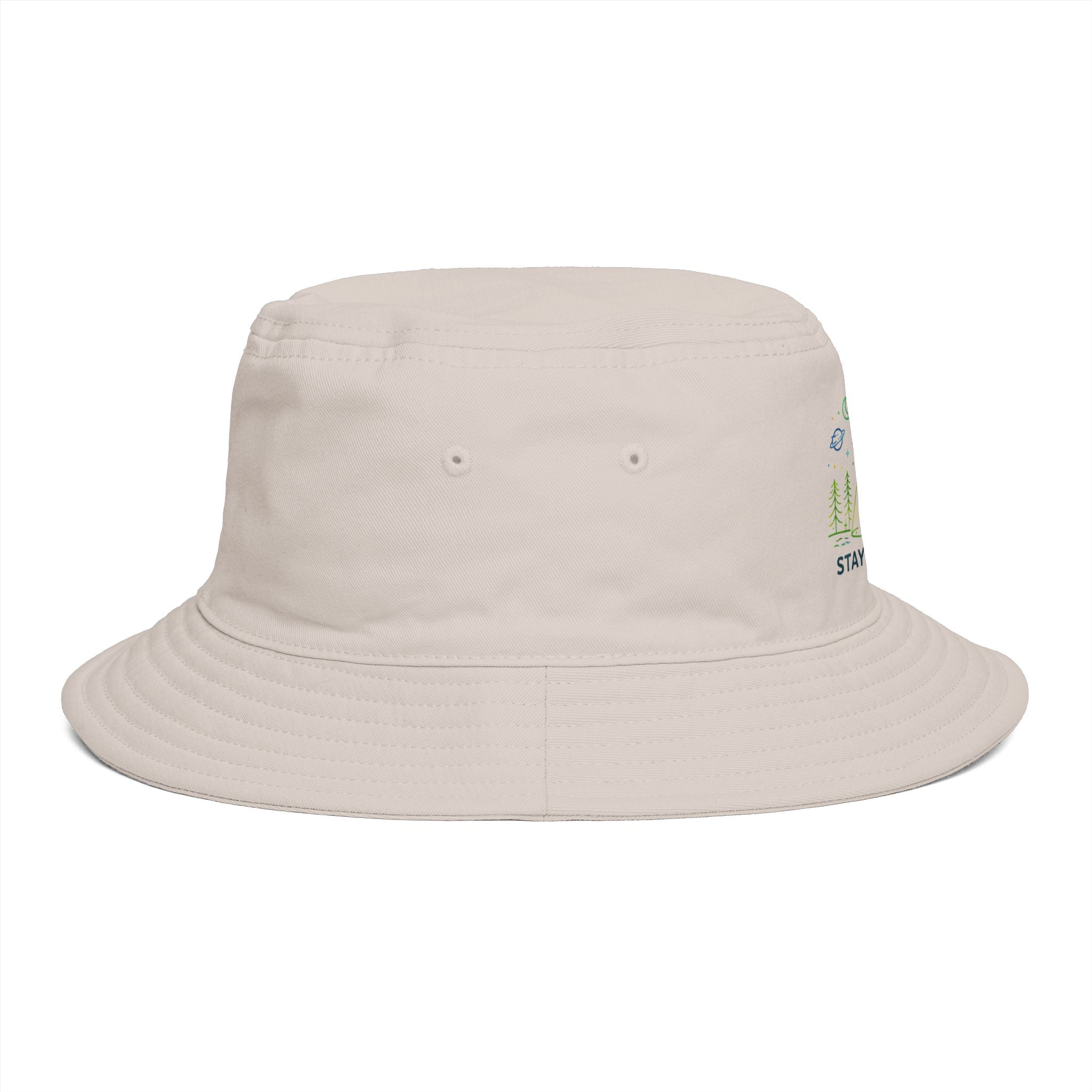 Stay Weird UFO Bigfoot Abduction Bucket Hat