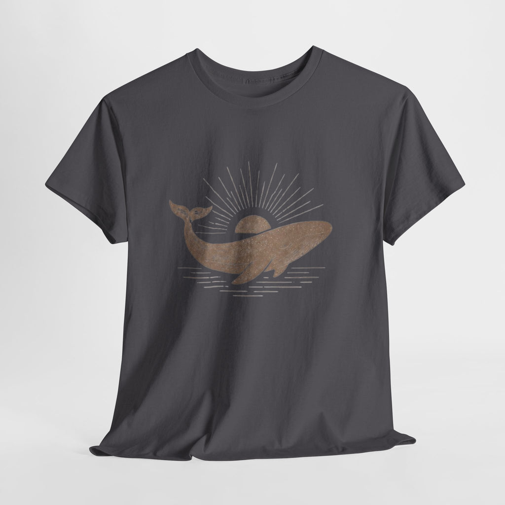 Whale Sunset T-Shirt | Minimal Coastal Graphic Tee