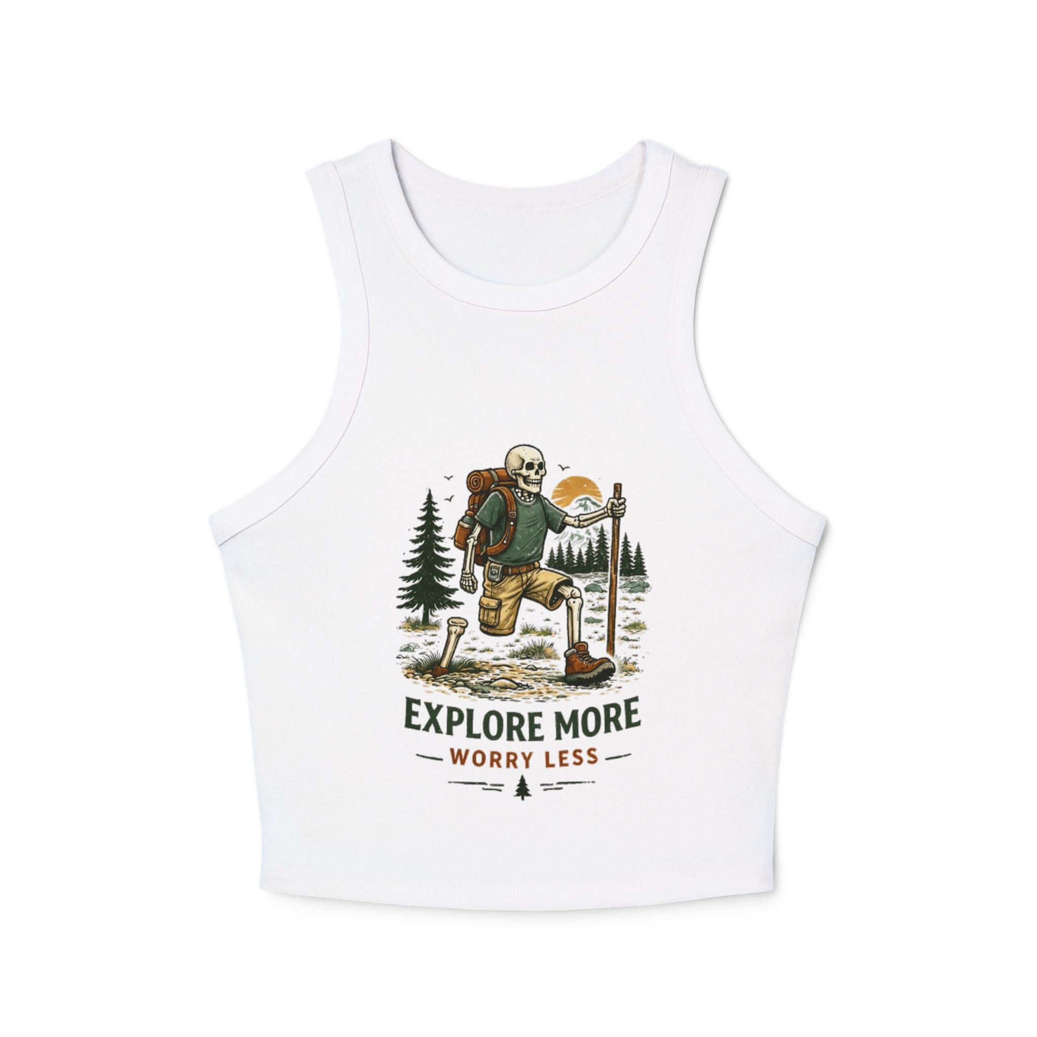 Explore More Worry Less Tank Top | Womens Outdoor Hiking Graphic Tank