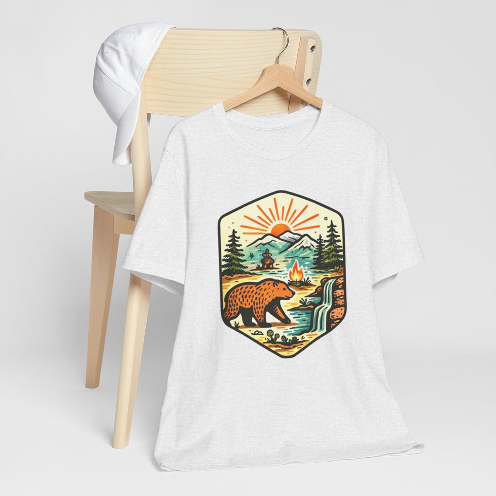 Retro Wilderness Bear T-Shirt Vintage Outdoors Graphic Tee