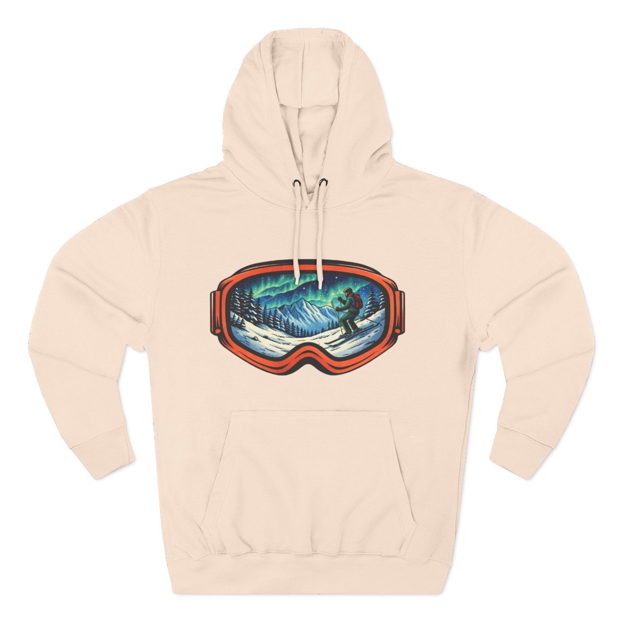 Ski Snowboard Goggles Graphic Hoodie — Mountain Rider Winter Pullover