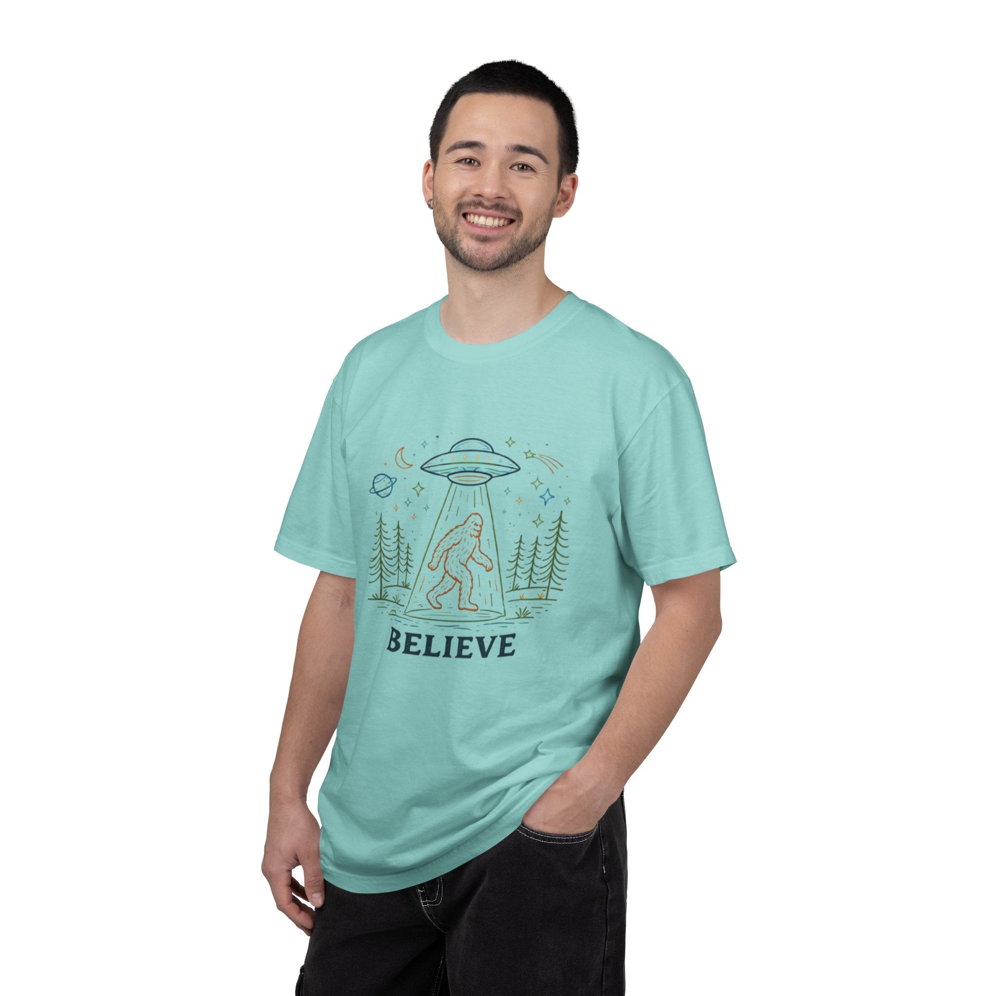 Believe Sasquatch UFO T-Shirt