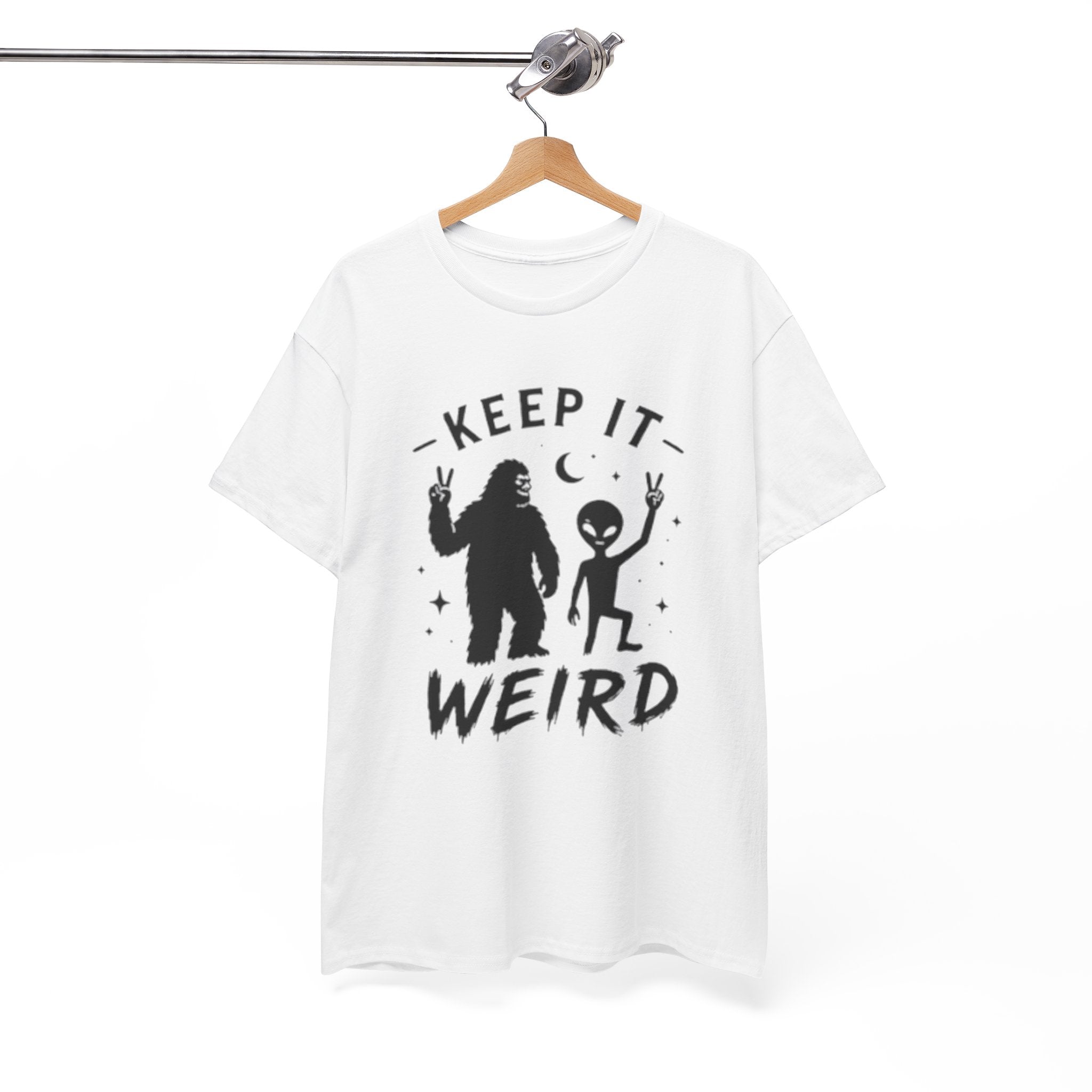 Keep It Weird Tee | Bigfoot & Alien Graphic T-Shirt