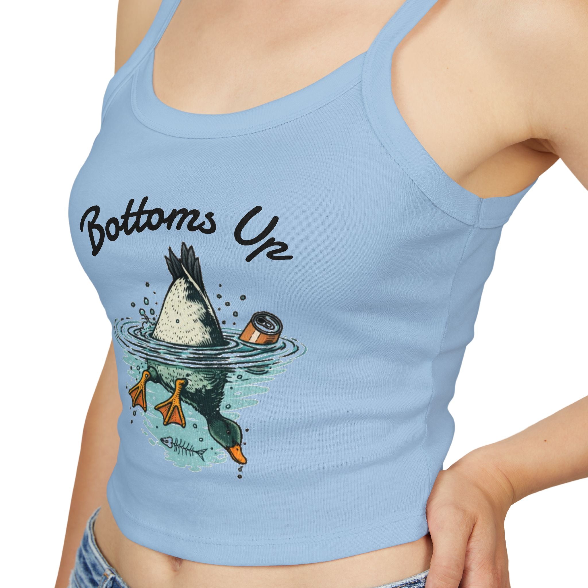 Bottoms Up Duck Diving Tank Top | Womens Spaghetti Strap Swim Shirt