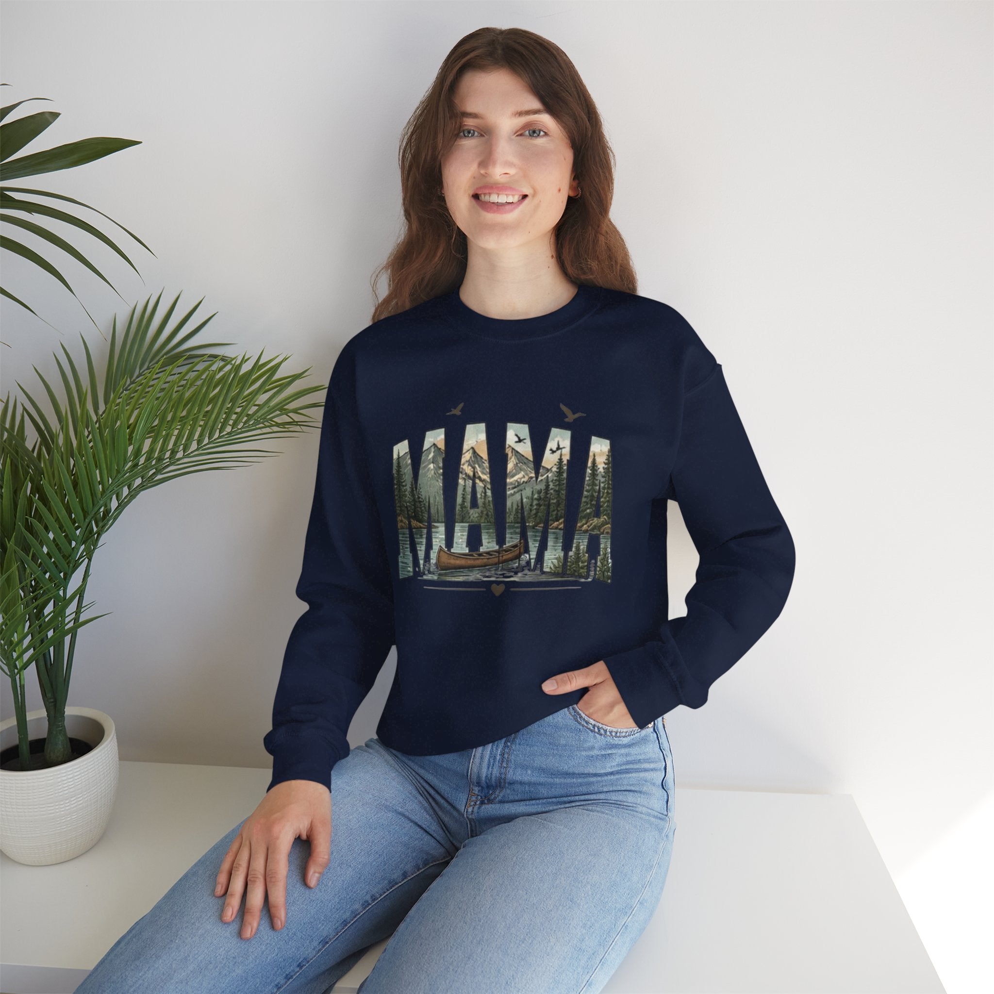 Mama Graphic Sweatshirt | Nature Canoe Design | Mothers Day Gift