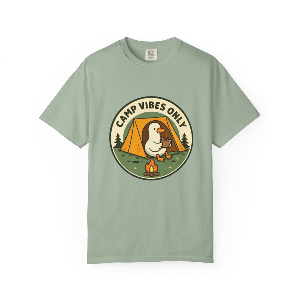 Camp Vibes Only T-Shirt | Cute Duck Camping Graphic Tee