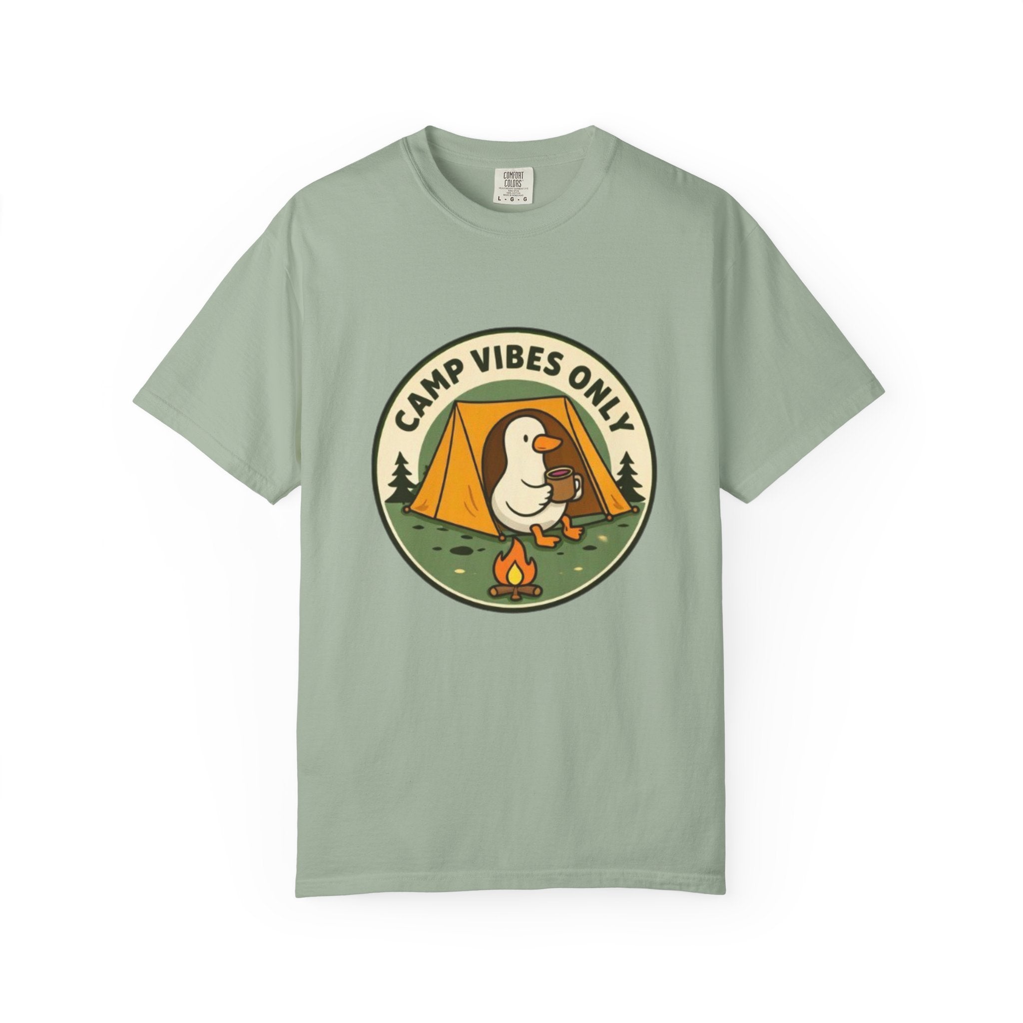 Camp Vibes Only T-Shirt | Cute Duck Camping Graphic Tee