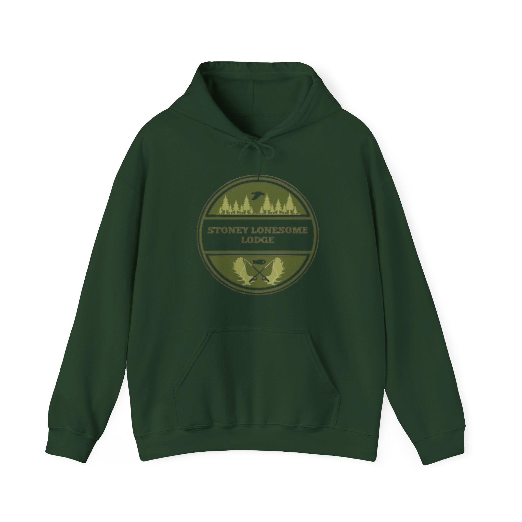 Stoney Lonesome Lodge Hoodie | Outdoor Cabin Campfire Pullover