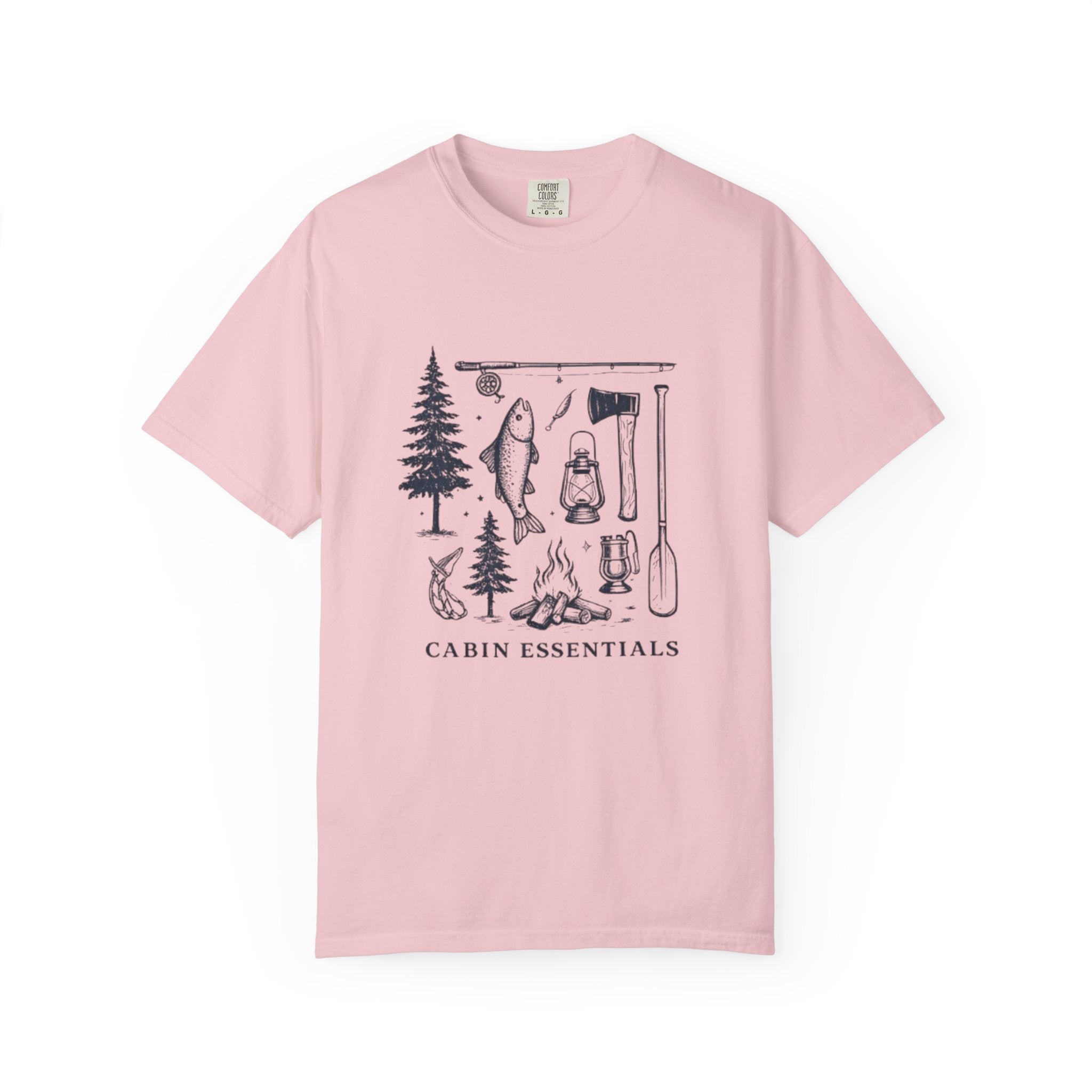Cabin Essentials T-Shirt | Outdoor Camping Gear Graphic Tee