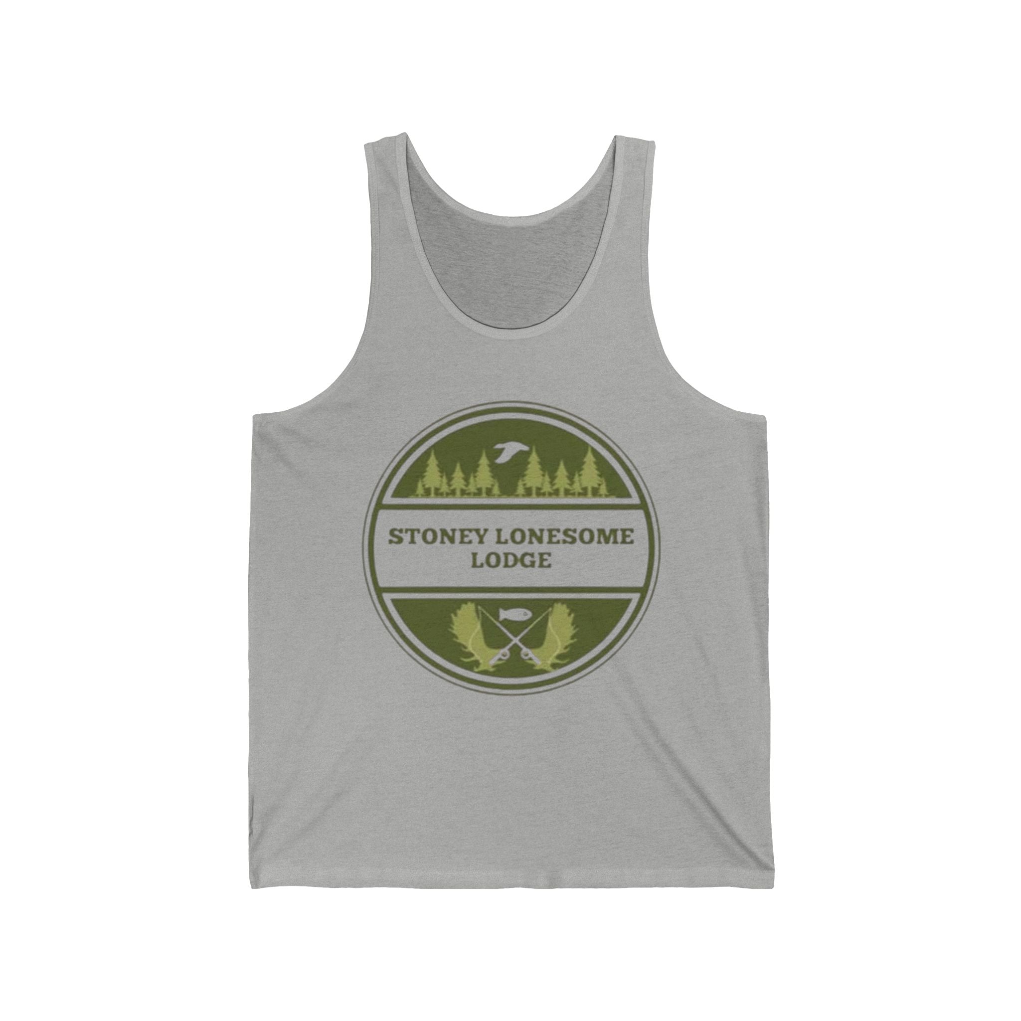 Stoney Lonesome Lodge Tank Top | Vintage Outdoors Camping Logo