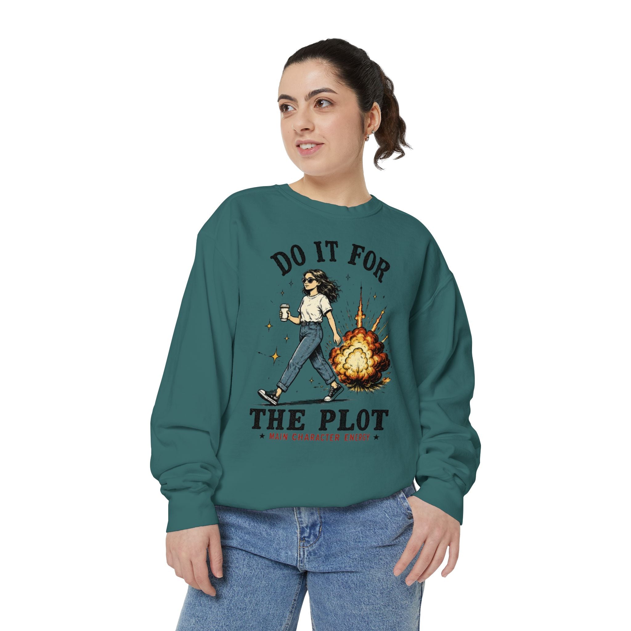 Do It For The Plot Sweatshirt | Literary Aesthetic Crewneck