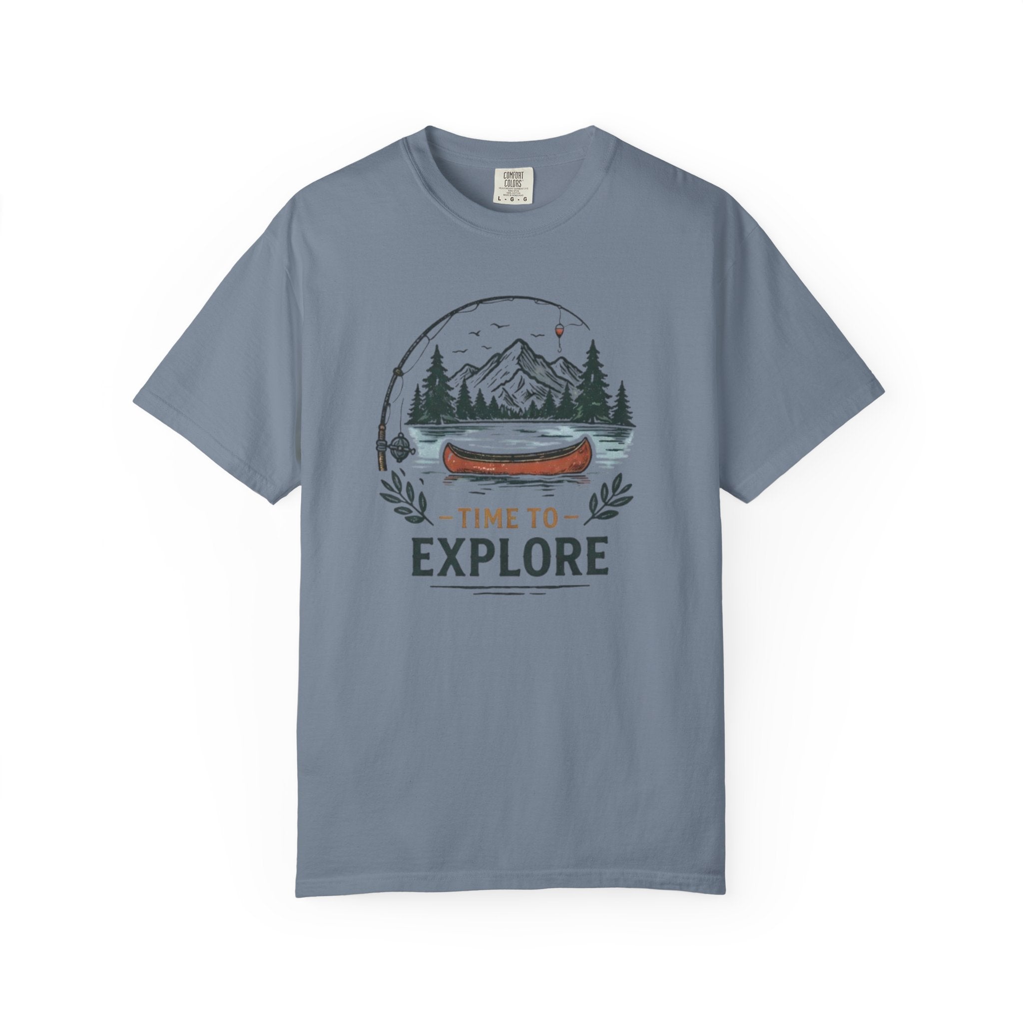 Time to Explore Canoe Graphic T-Shirt