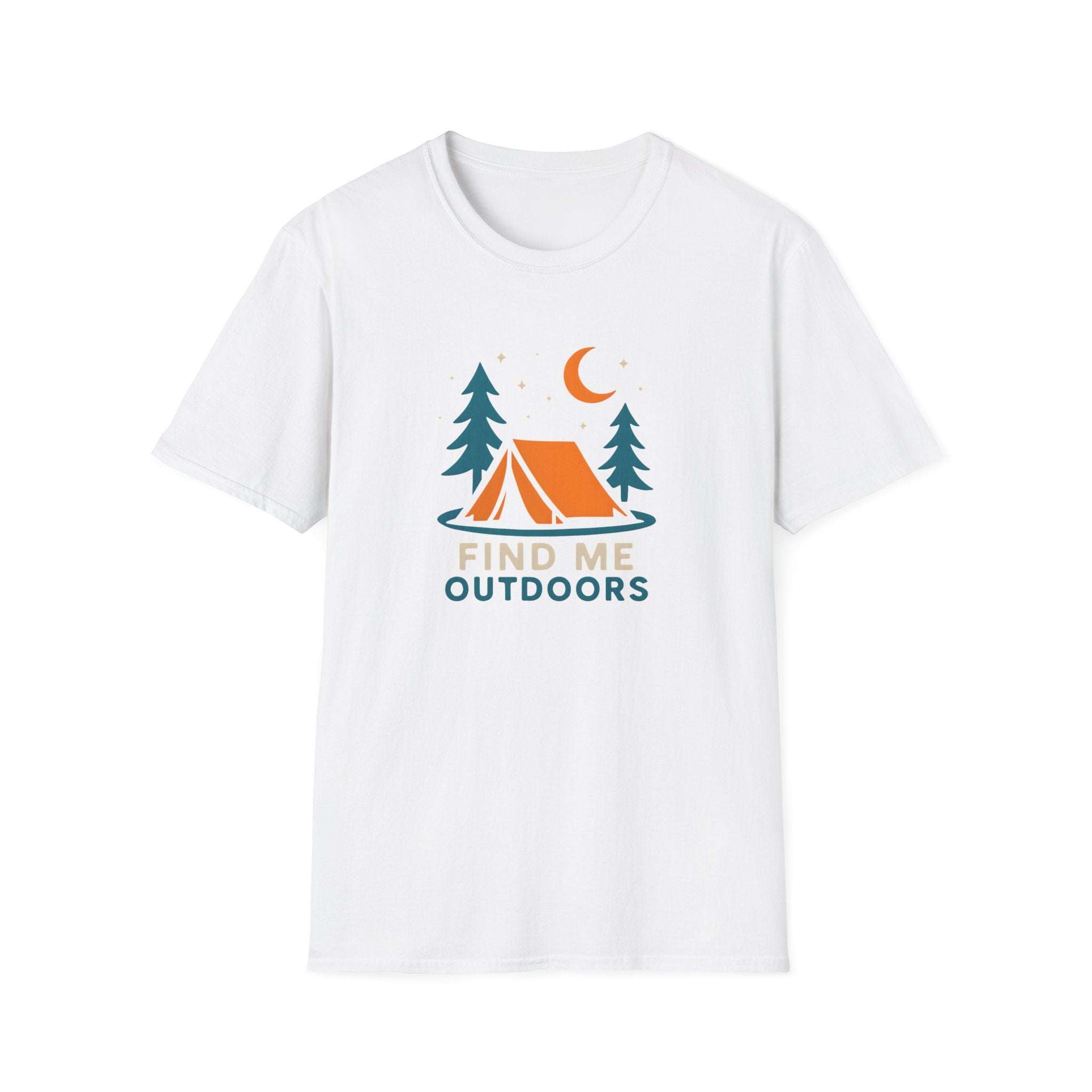 Night Camping Scene T-Shirt | Mountain Campfire Graphic Tee
