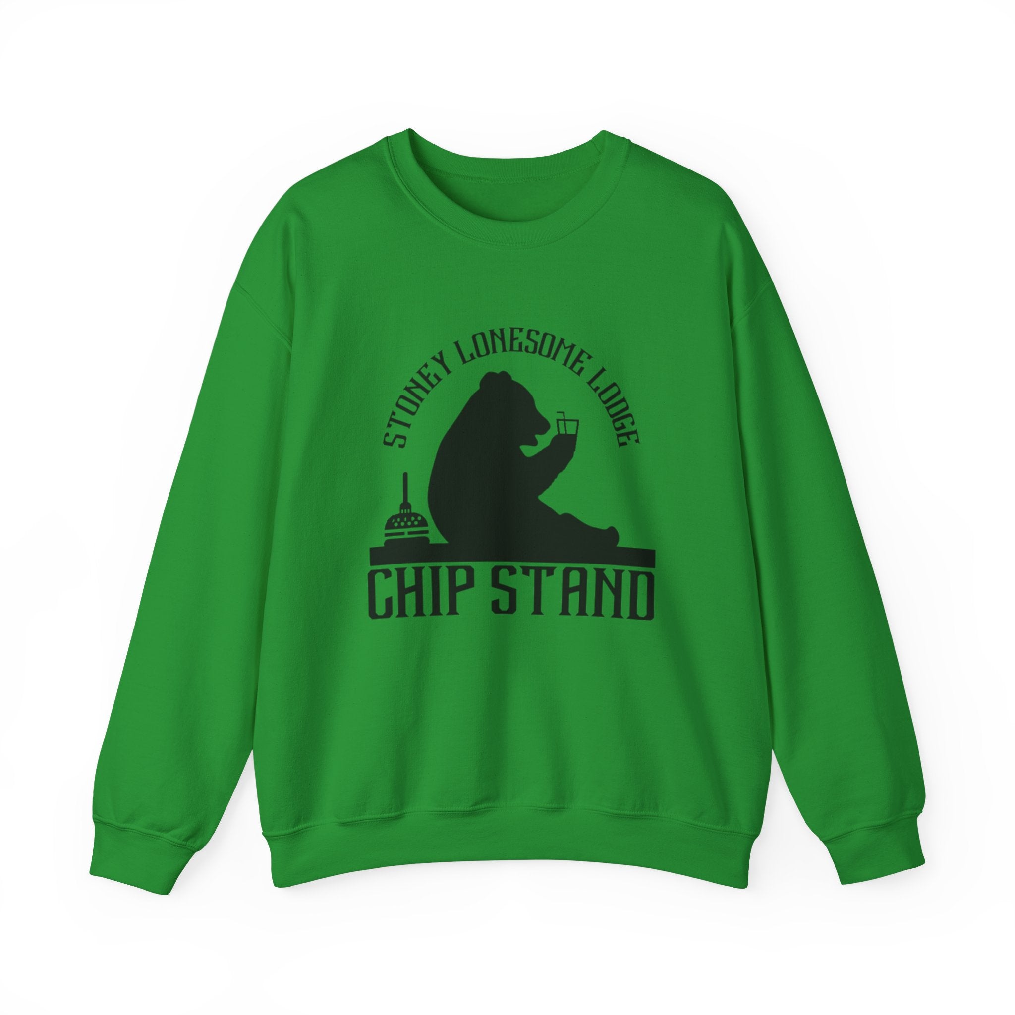 Crewneck Sweatshirt | Stoney Lonesome Lodge “Chip Stand” Bear Logo