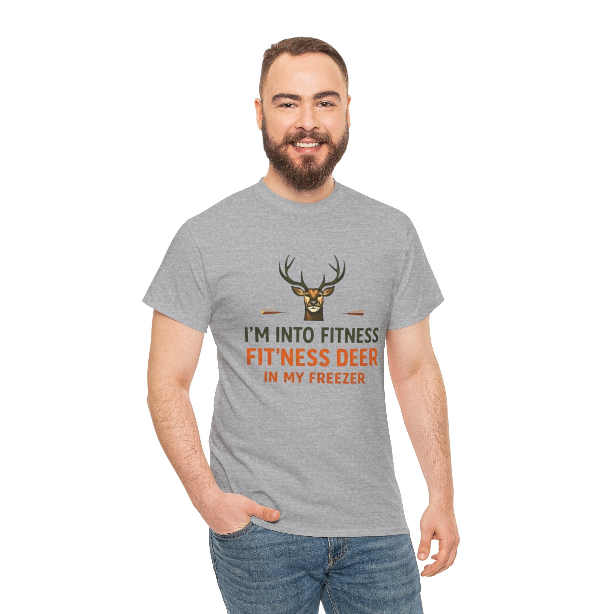 Funny Hunting T-Shirt | "Im Into Fitness, Fitness Deer in My Freezer"