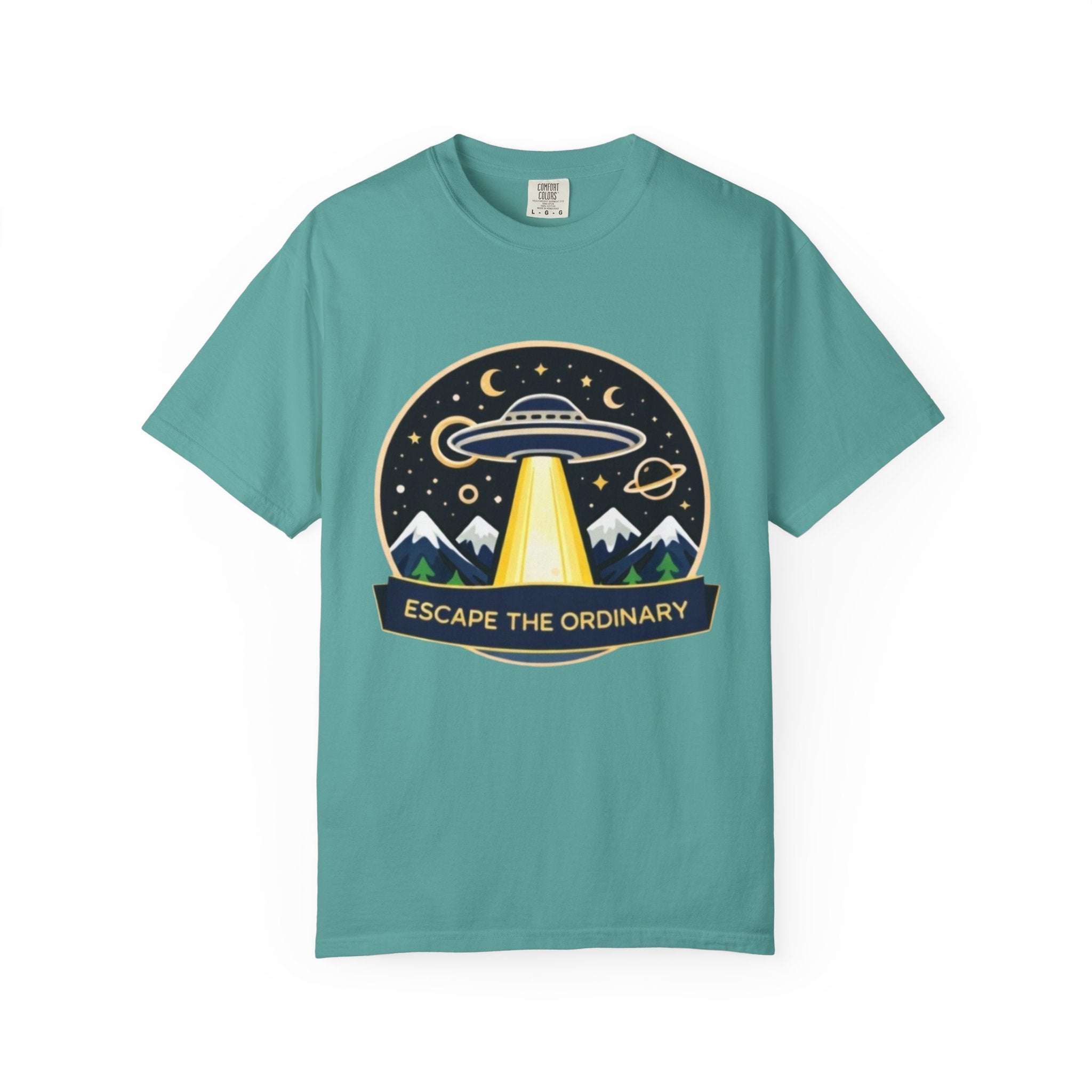 T-Shirt | "Escape the Ordinary" UFO Adventure Graphic Tee