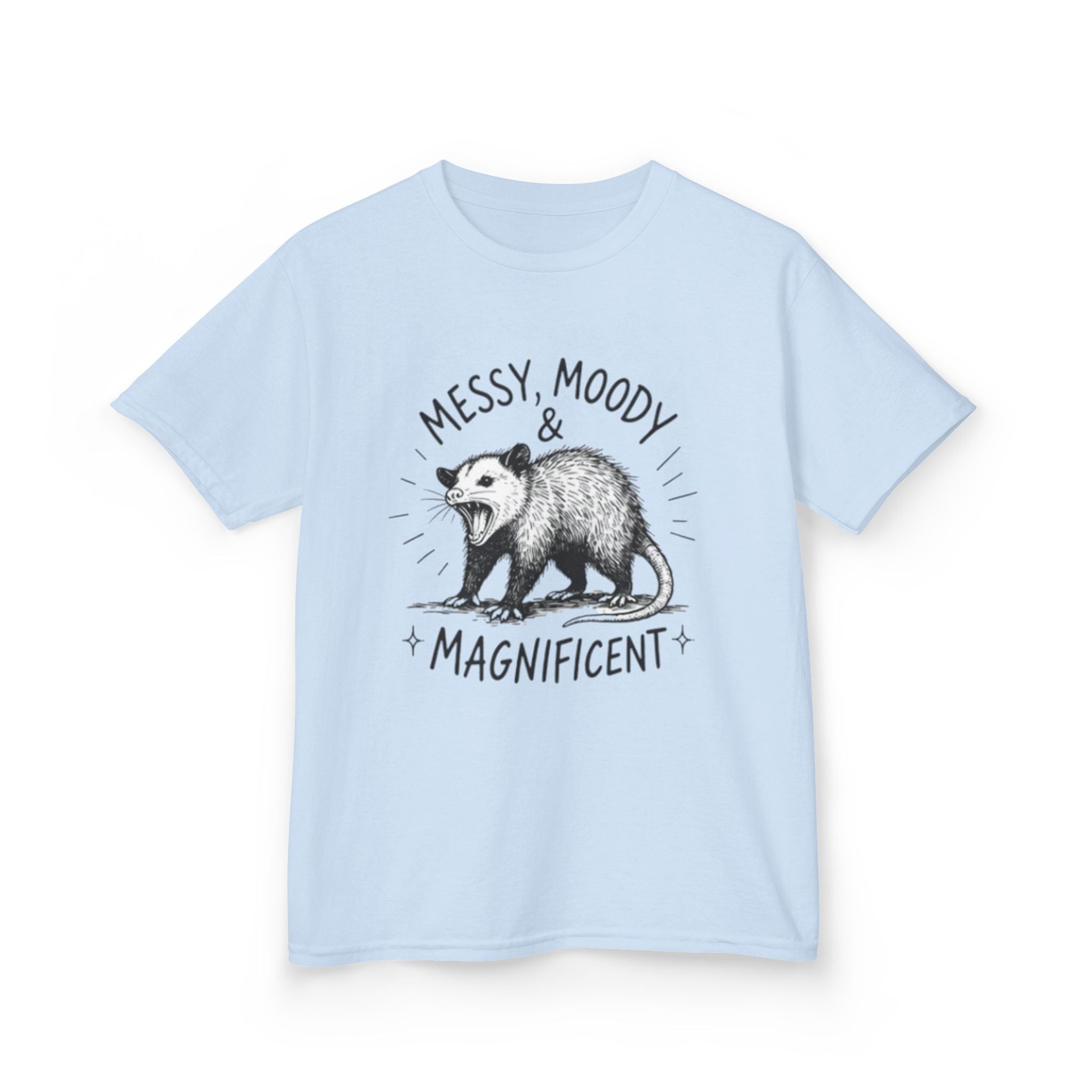 Kids Tee | Messy Moody & Magnificent Opossum Graphic Shirt