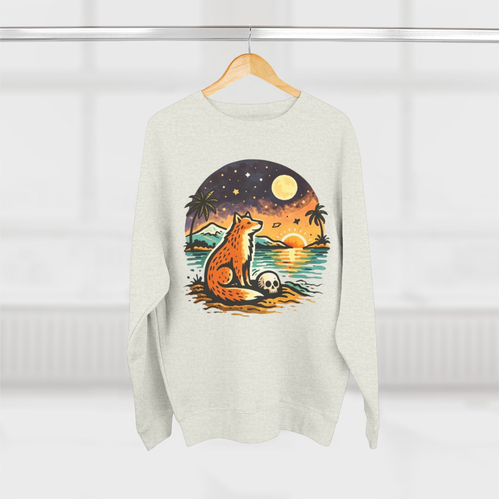 Sunset Cheetah Beach Sweatshirt