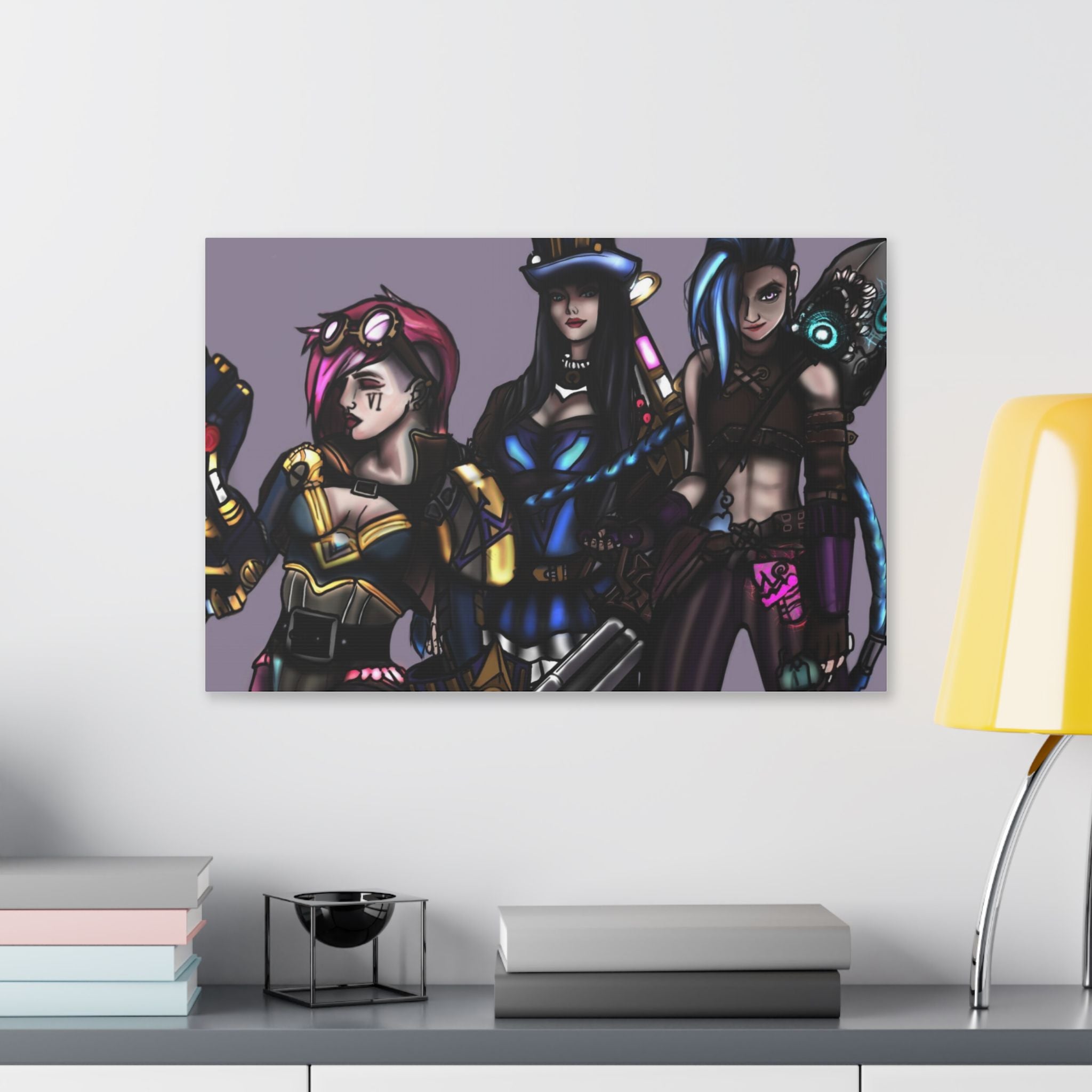 League of Legends Arcane Artwork Stretched Canvas