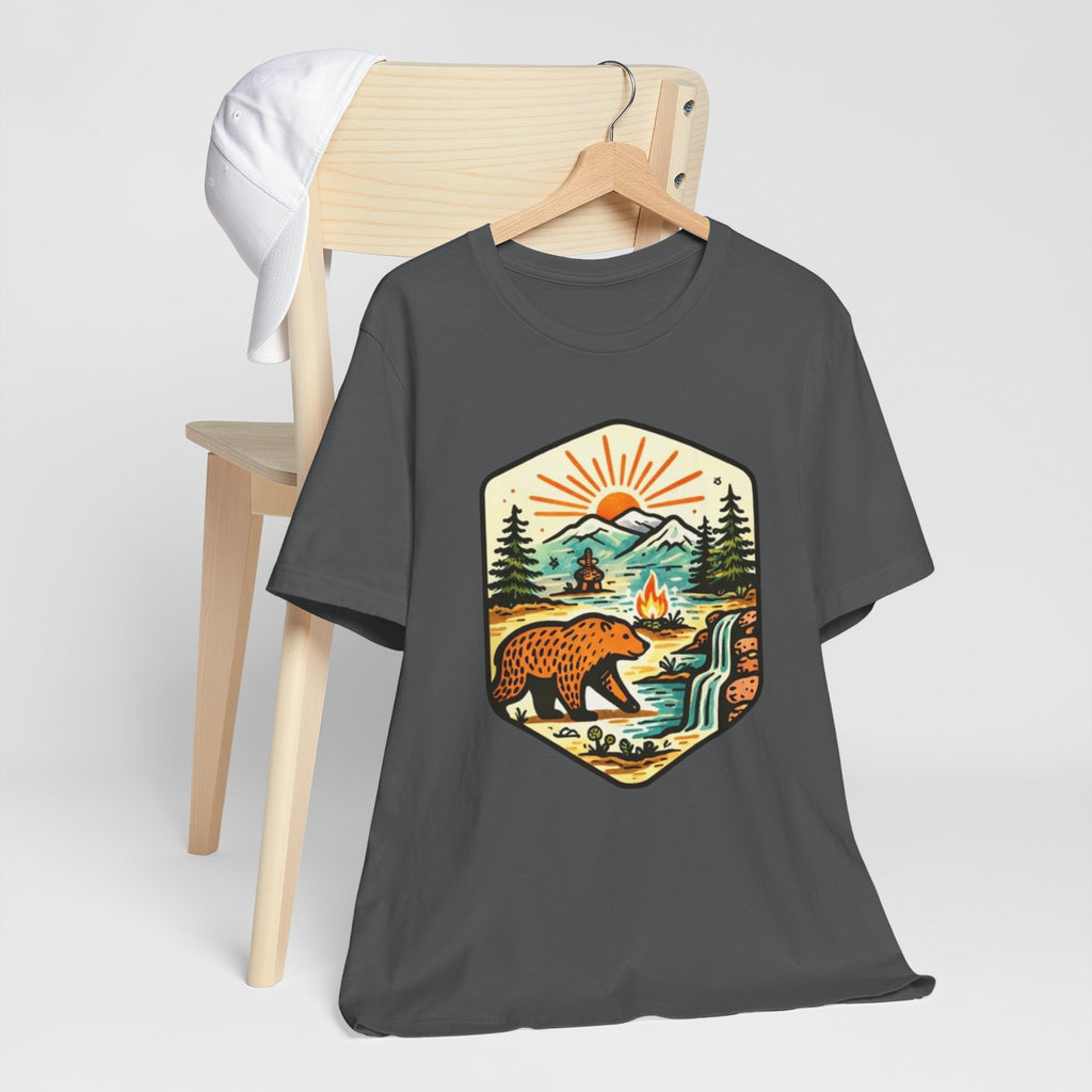 Retro Wilderness Bear T-Shirt Vintage Outdoors Graphic Tee