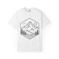 Mountain Landscape T-Shirt | Minimal Line Art Outdoors Tee