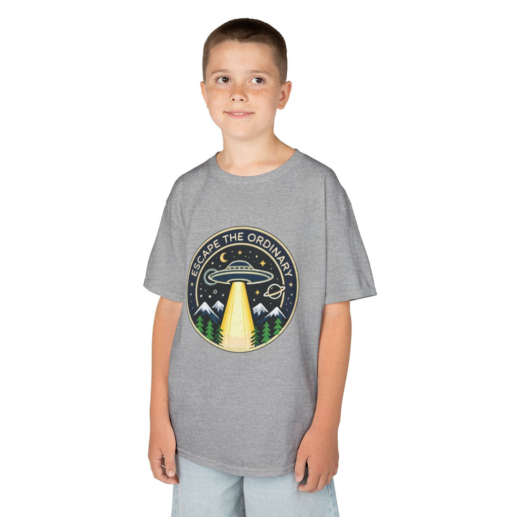 Kids T-Shirt | Escape the Ordinary UFO Adventure Graphic