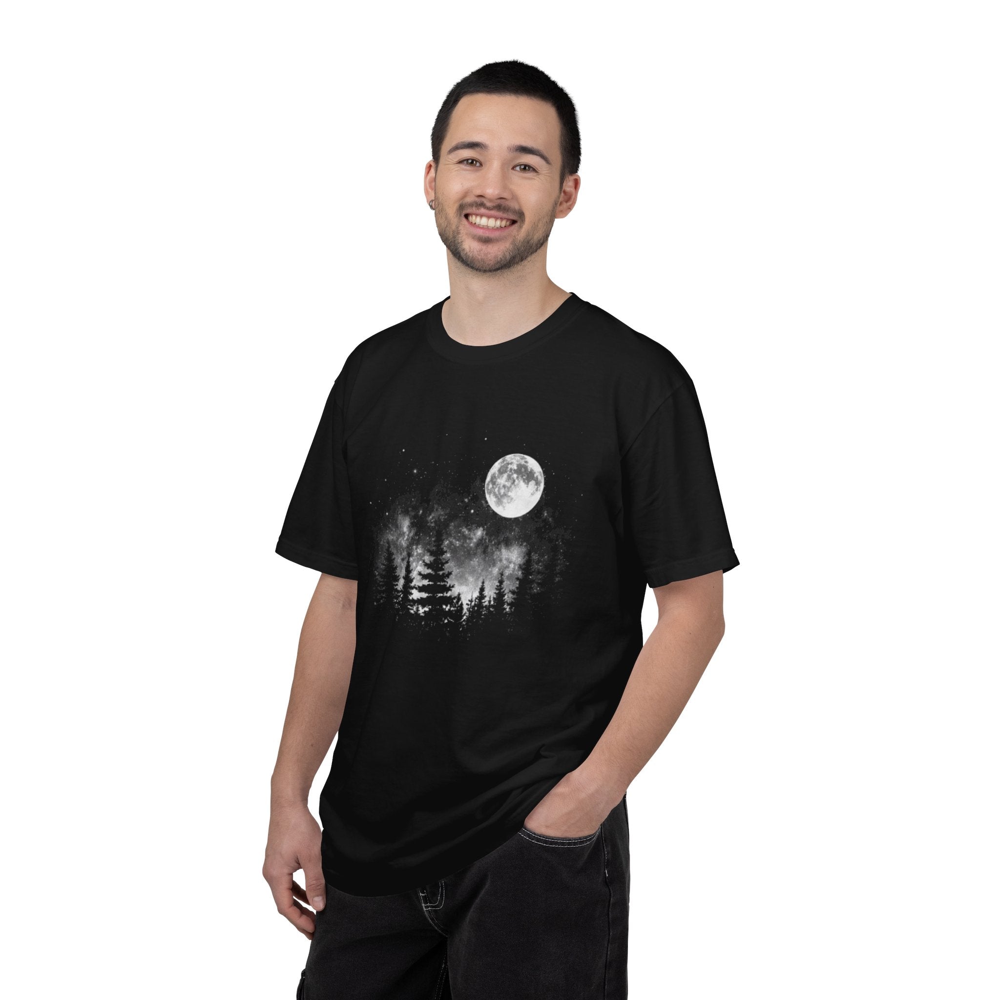Moonlit Forest T-Shirt | Full Moon Night Sky Tee