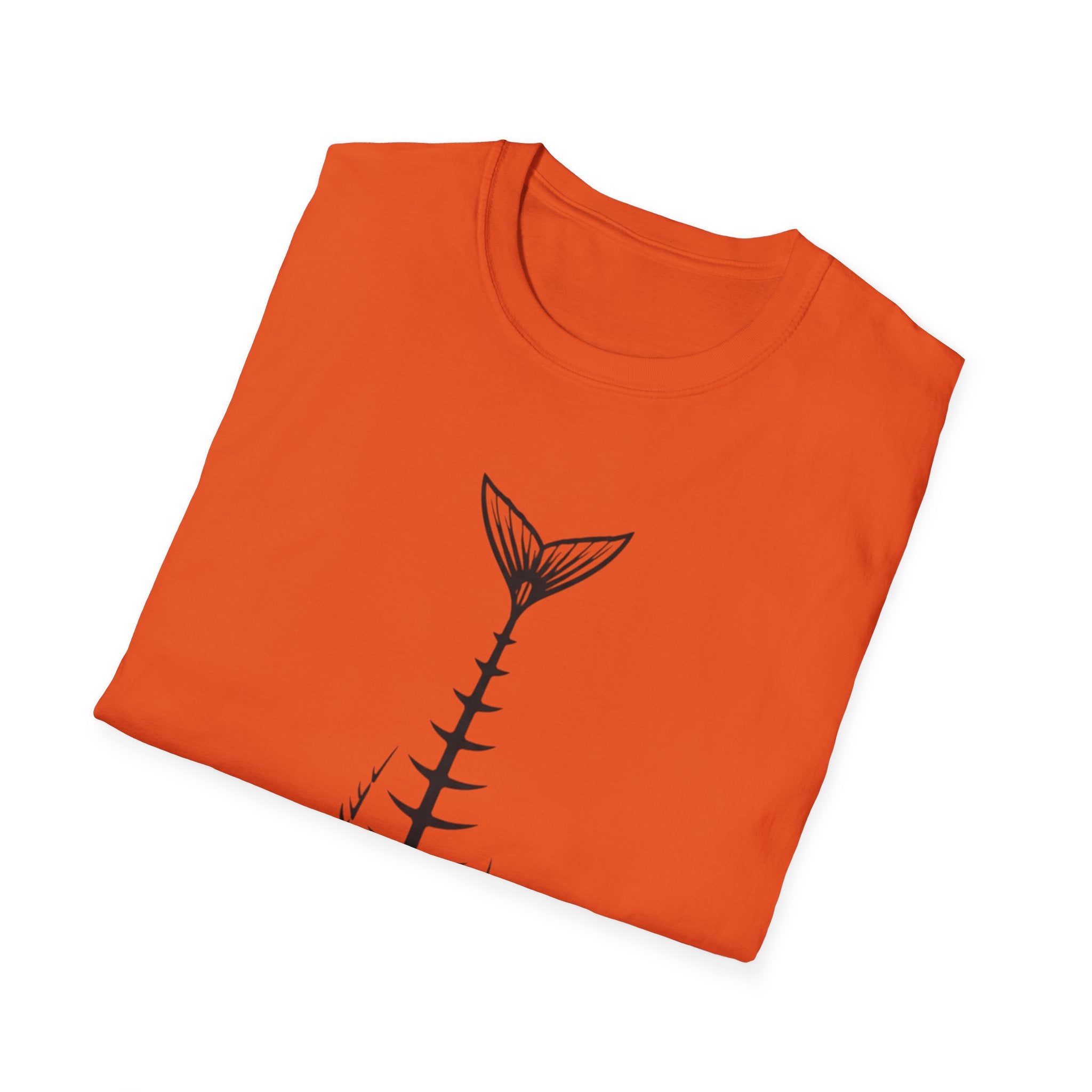 Fish Skeleton Graphic T-Shirt | Minimal Fish Tee