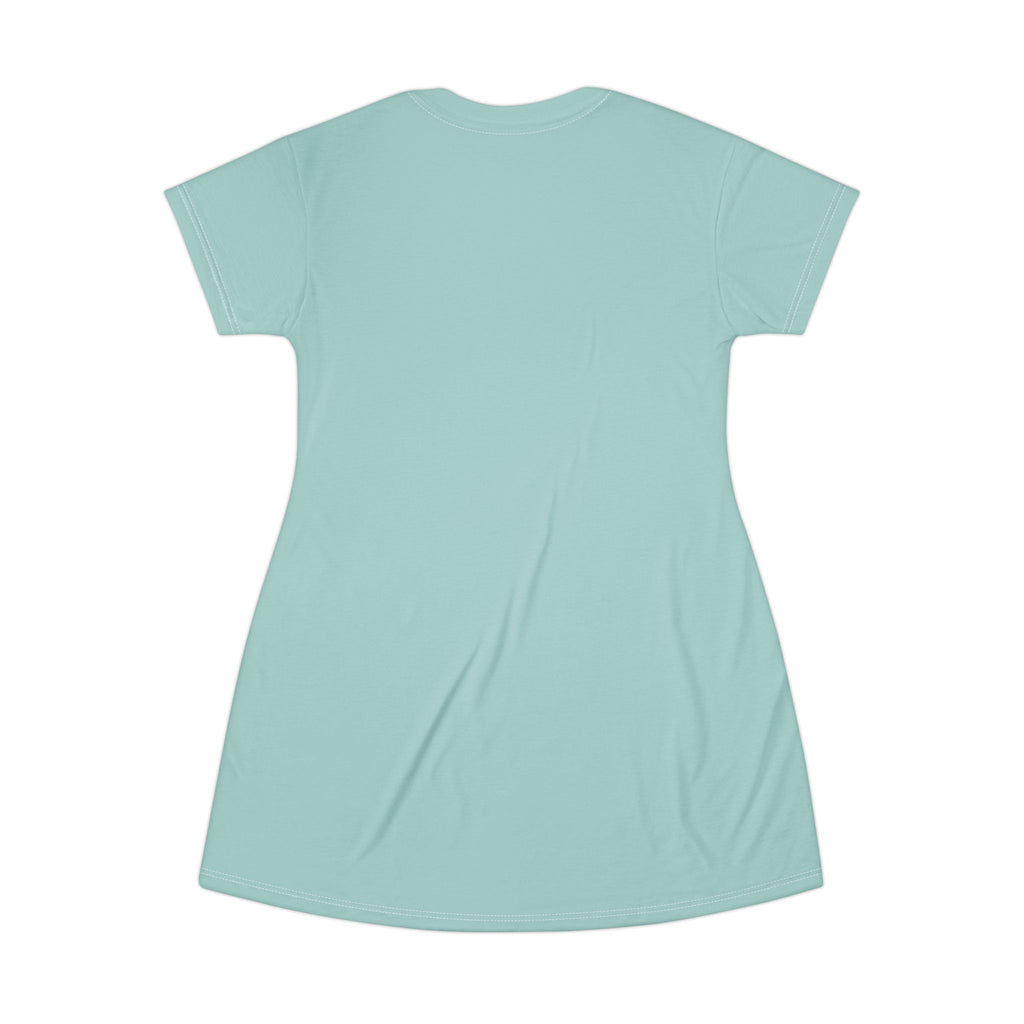 Stay Weird Canoe Bigfoot T-Shirt Dress | Cute Outdoor Graphic Dress