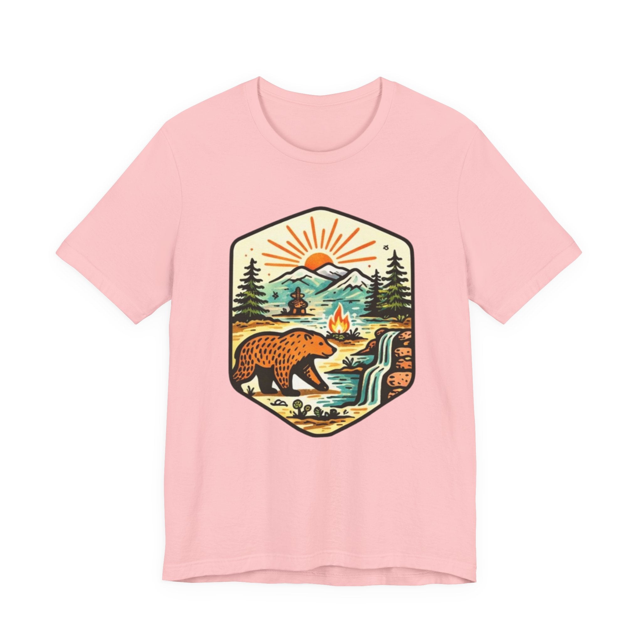 Retro Wilderness Bear T-Shirt Vintage Outdoors Graphic Tee