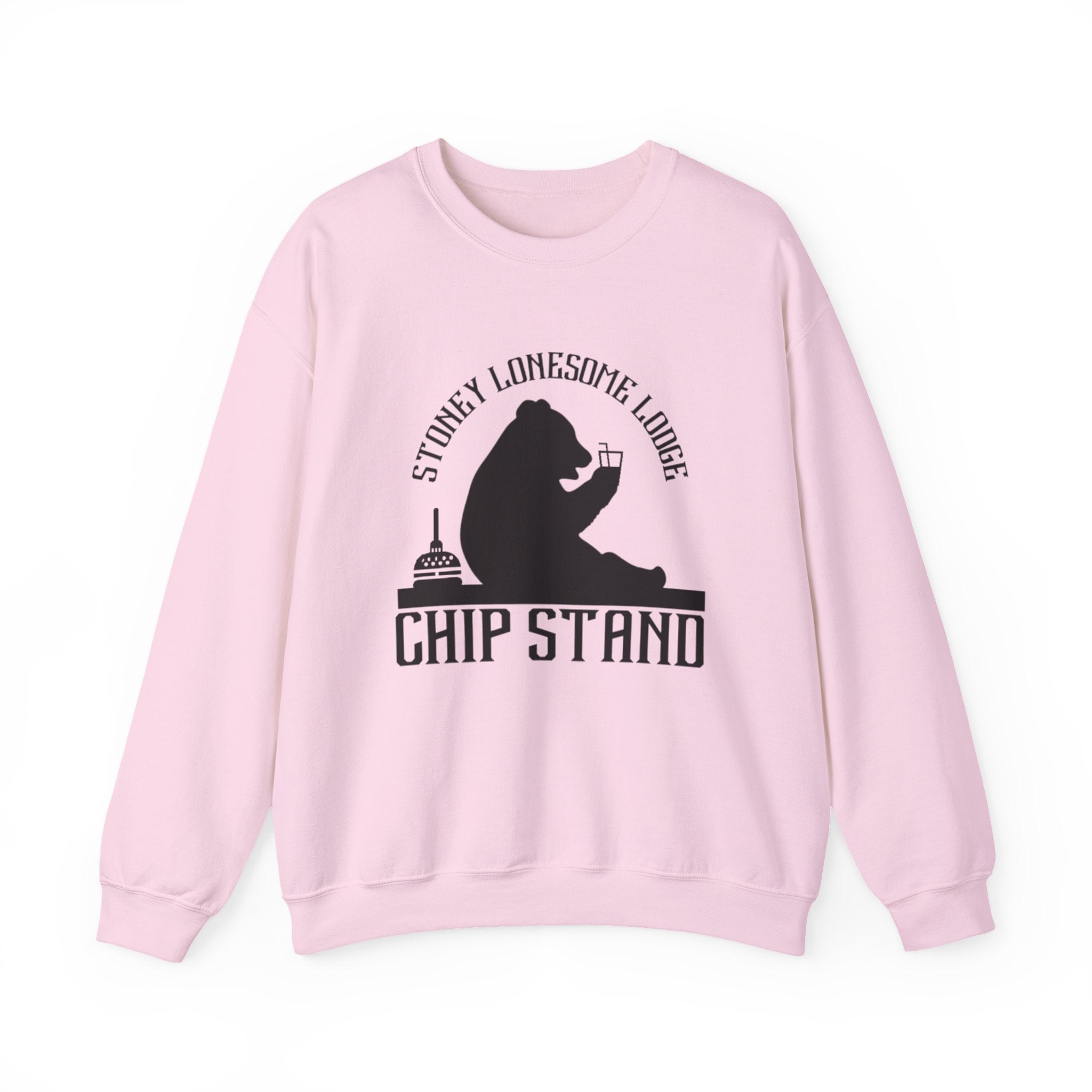 Crewneck Sweatshirt | Stoney Lonesome Lodge “Chip Stand” Bear Logo