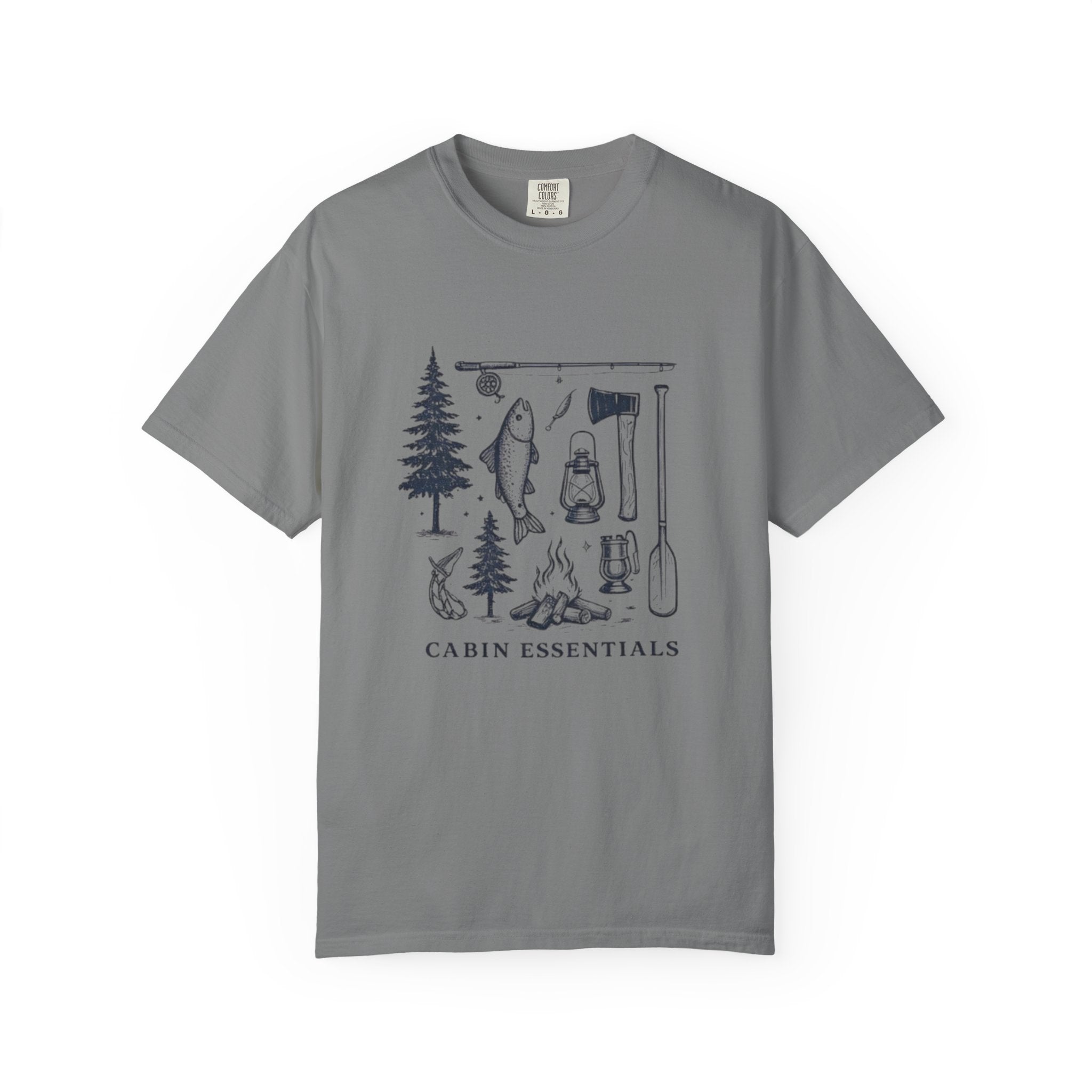 Cabin Essentials T-Shirt | Outdoor Camping Gear Graphic Tee
