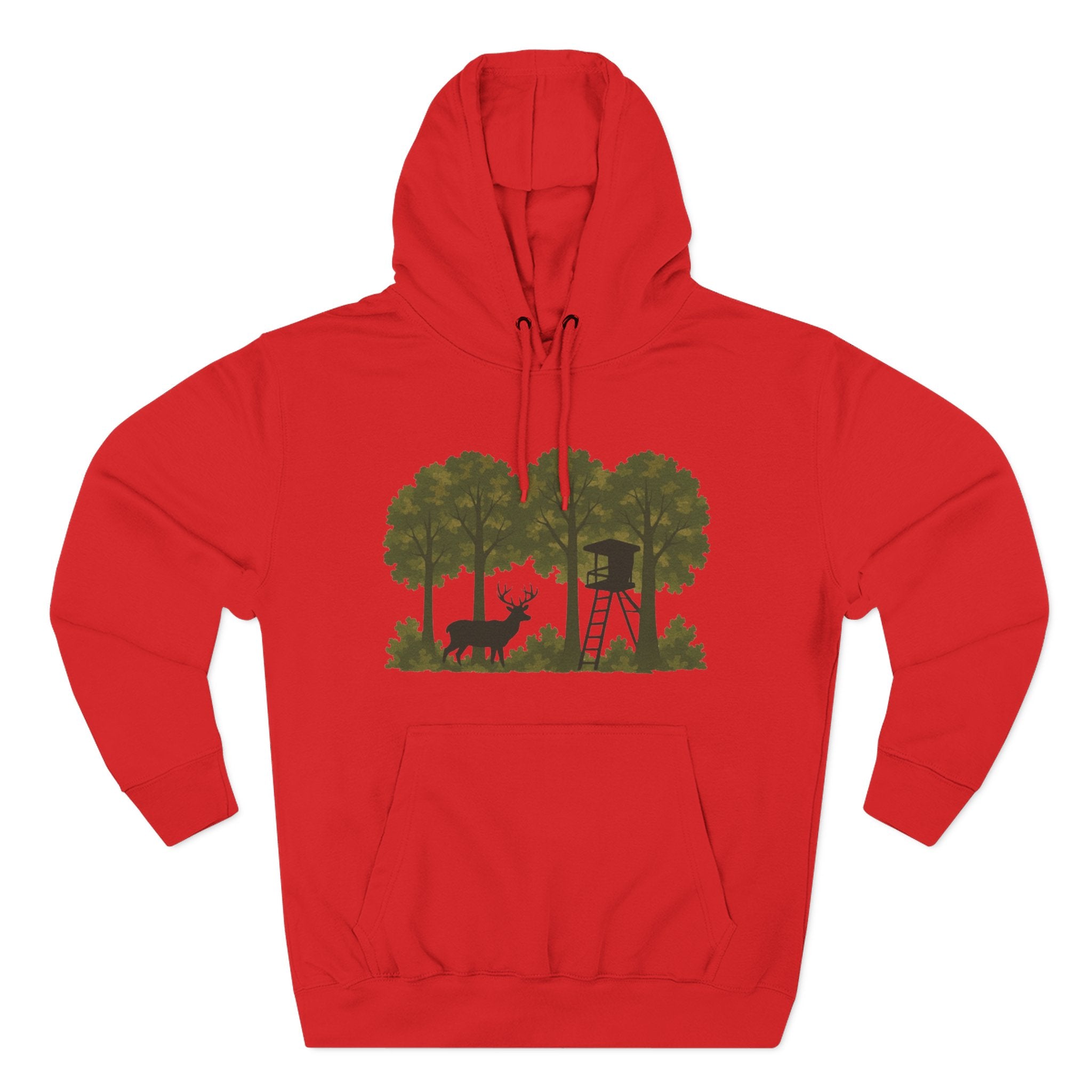 Deer Stand Forest Hoodie | Hunting Lodge Woodland Sweatshirt