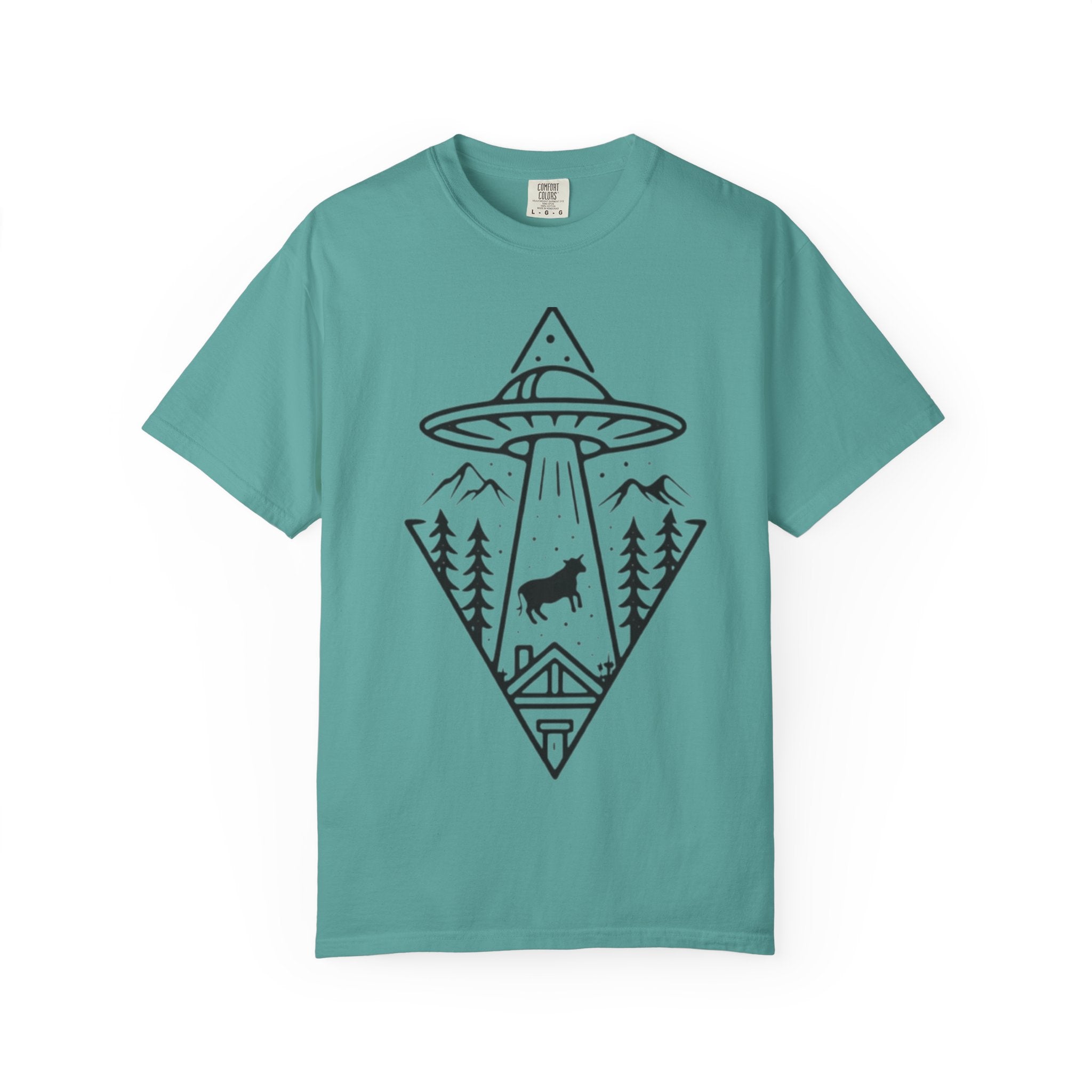 Cow UFO T-Shirt | Alien Abduction Graphic Tee
