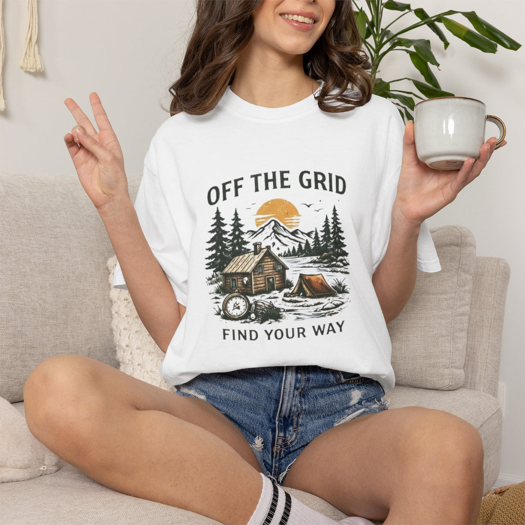 Off The Grid | Find Your Way Camping T-Shirt