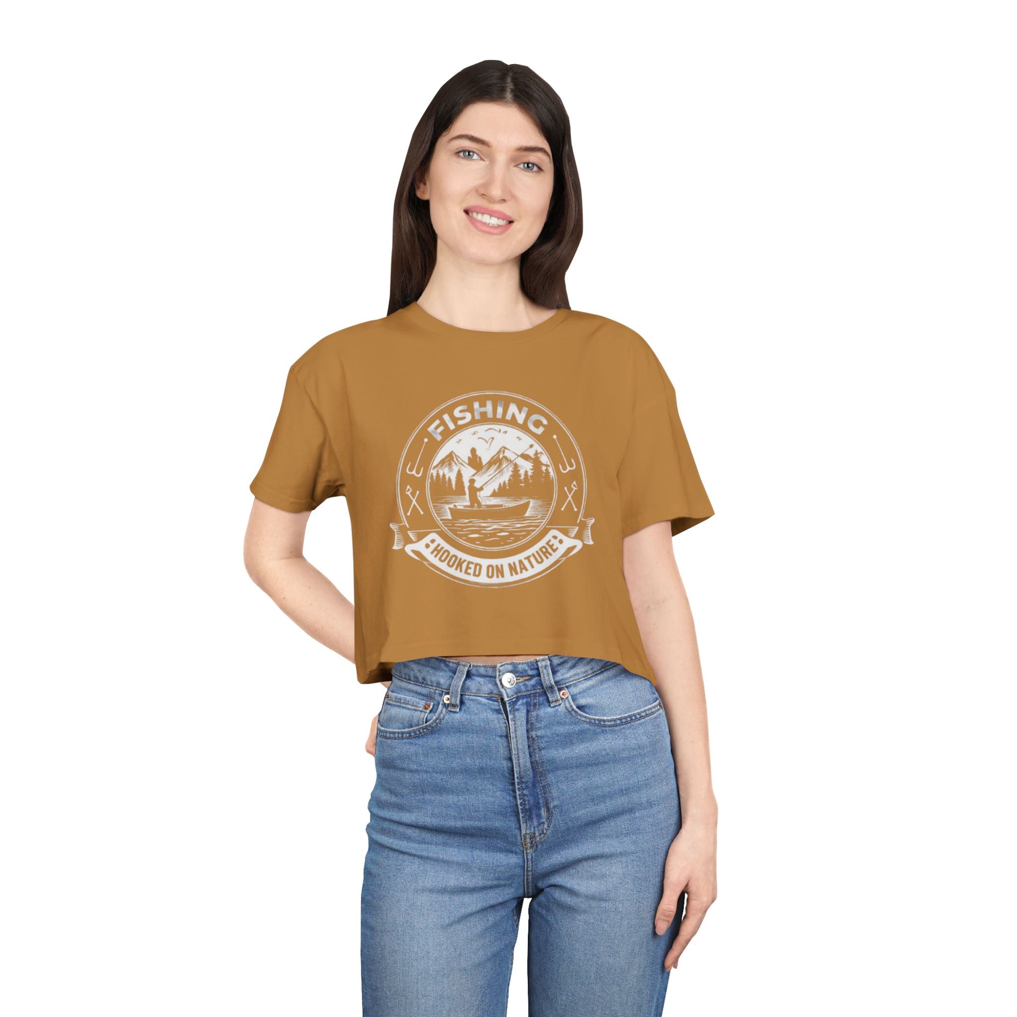 Fishing Crop Tee | Hooked on Nature Womens Outdoor Graphic Top