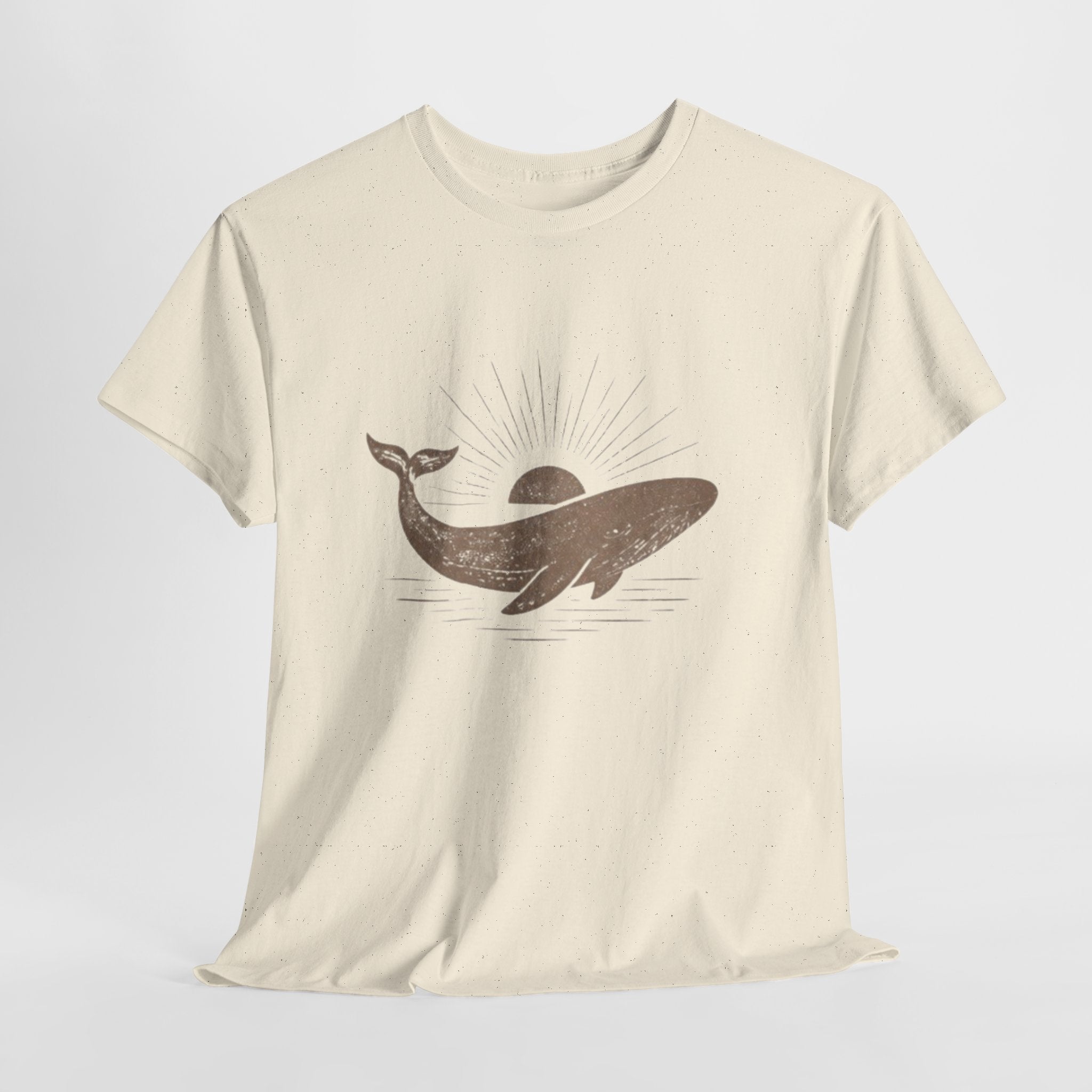 Whale Sunset T-Shirt | Minimal Coastal Graphic Tee