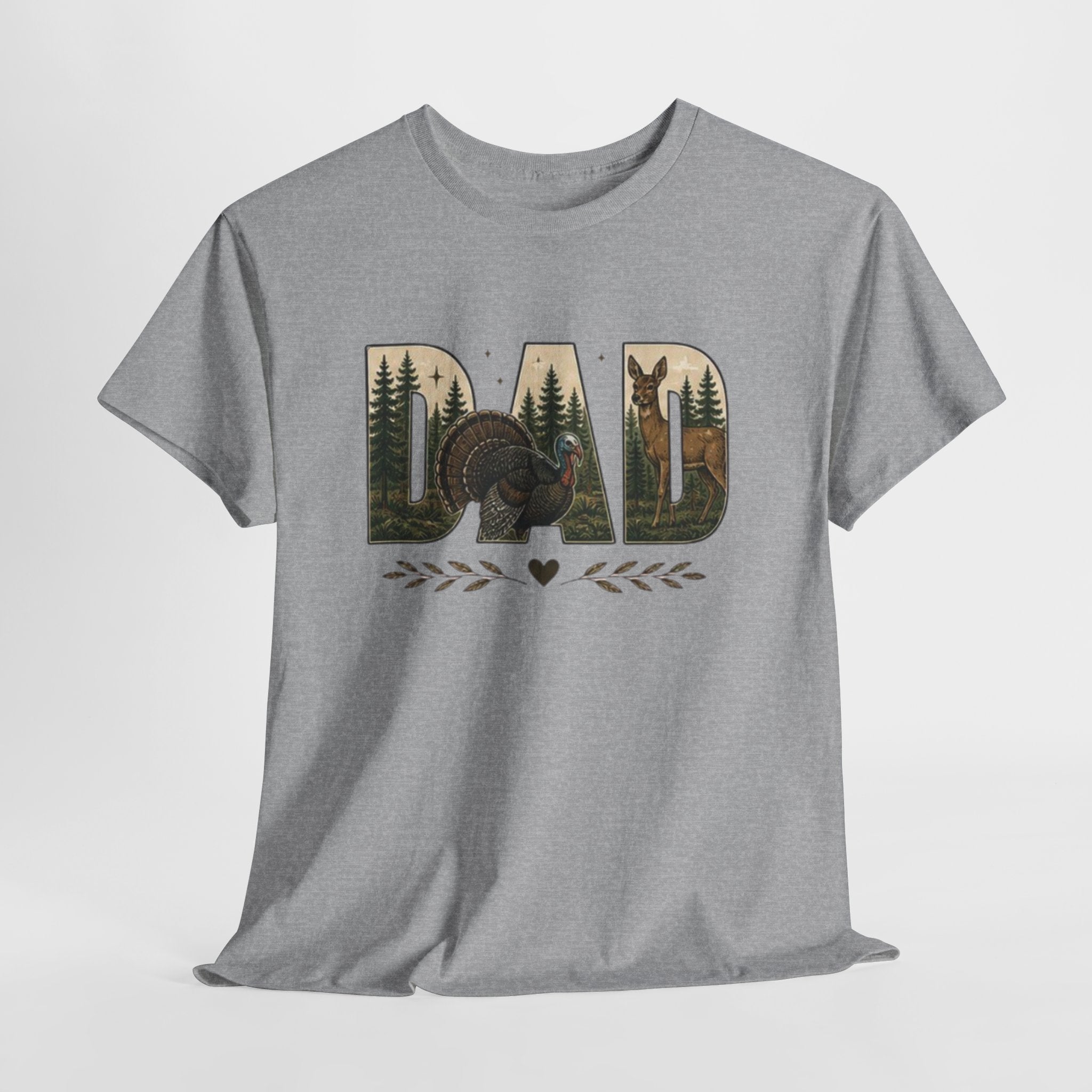 Dad Nature Crewneck Tee | Outdoor Turkey Hunting Fathers Day Shirt
