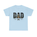 Dad Camping T-Shirt | Outdoor Graphic Tee with Tent & Campfire Design