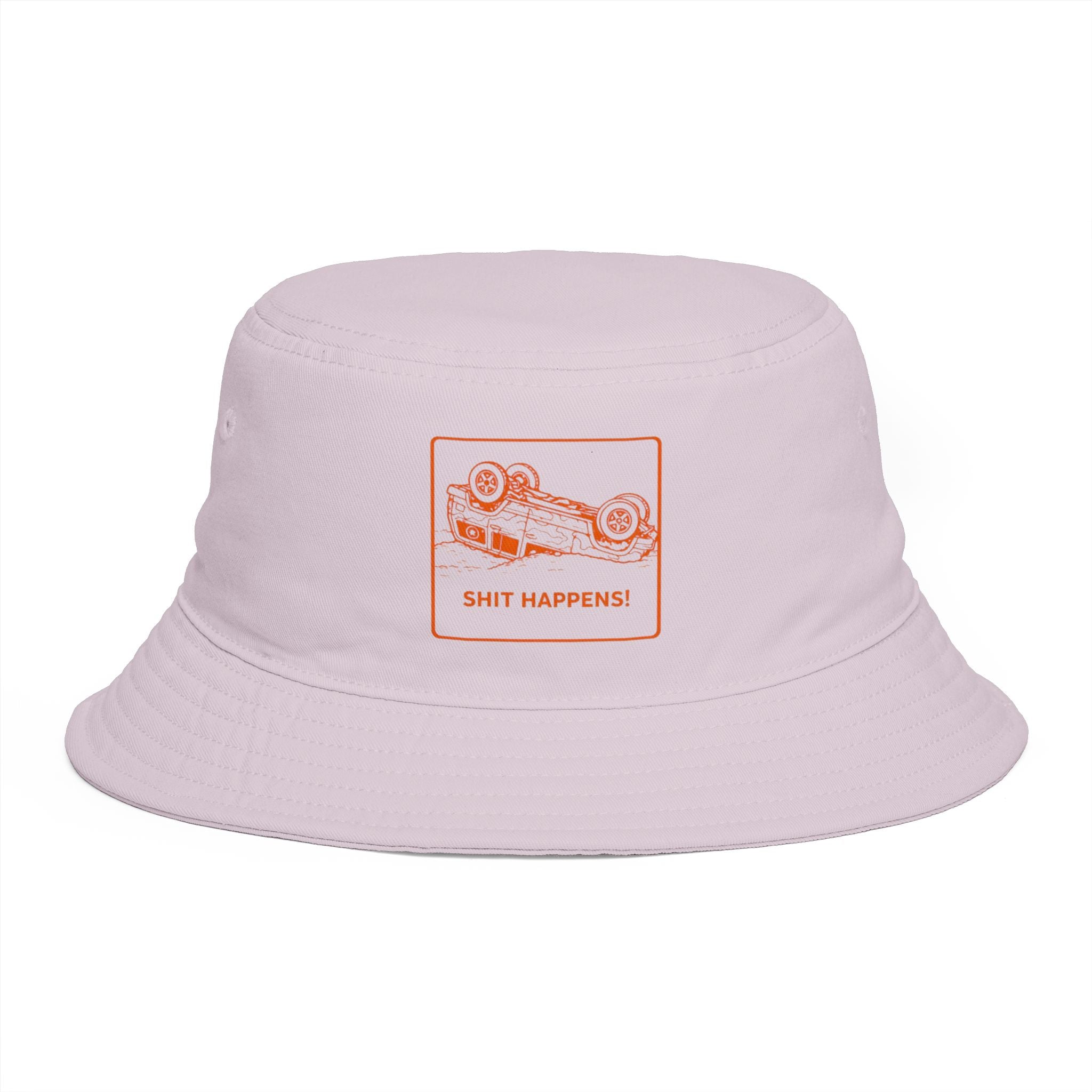 Bucket Hat | Shit Happens Wrecking Car Graphic Rust Bucket Hat