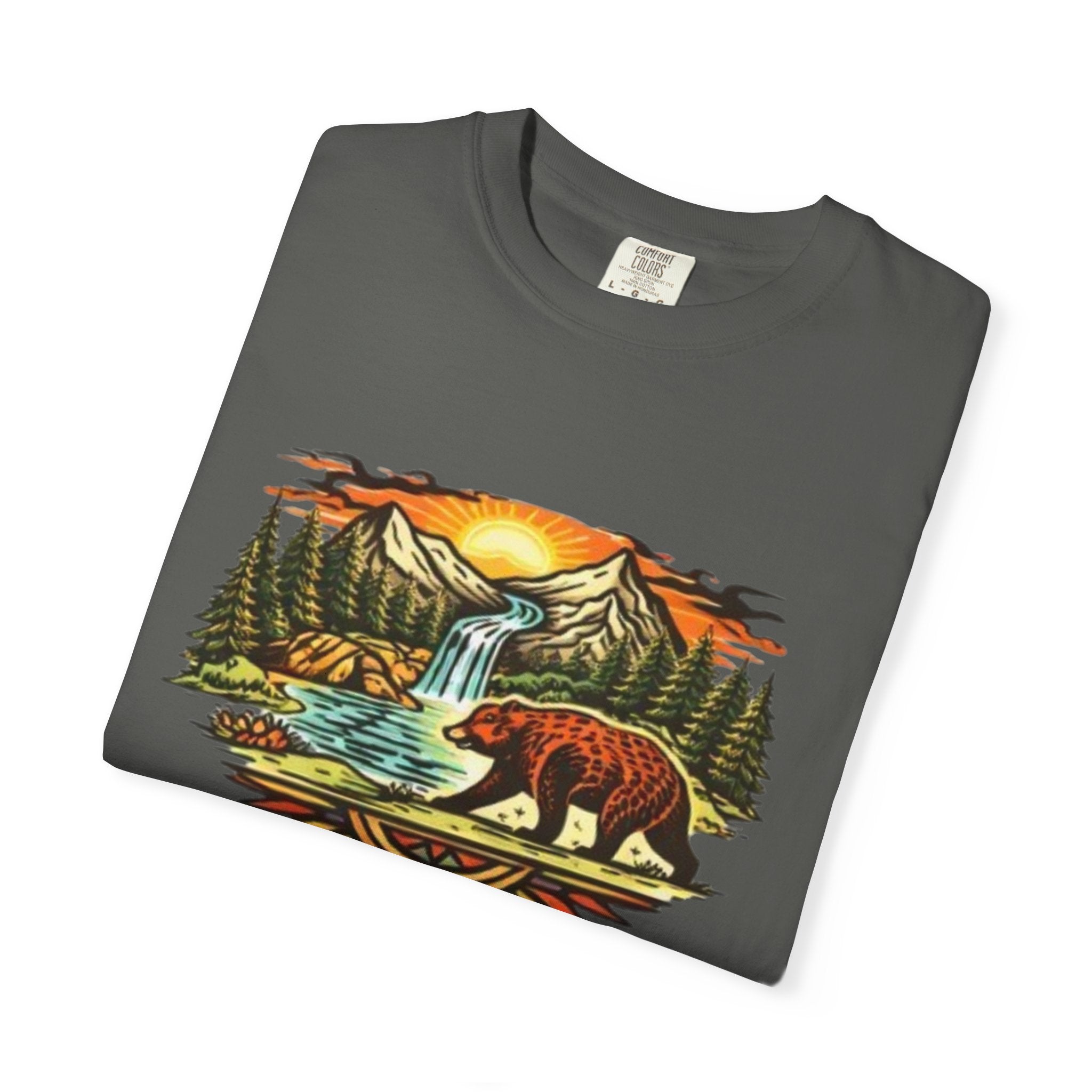 Bear Mountain Sunset T-Shirt | Scenic Wilderness Graphic Tee