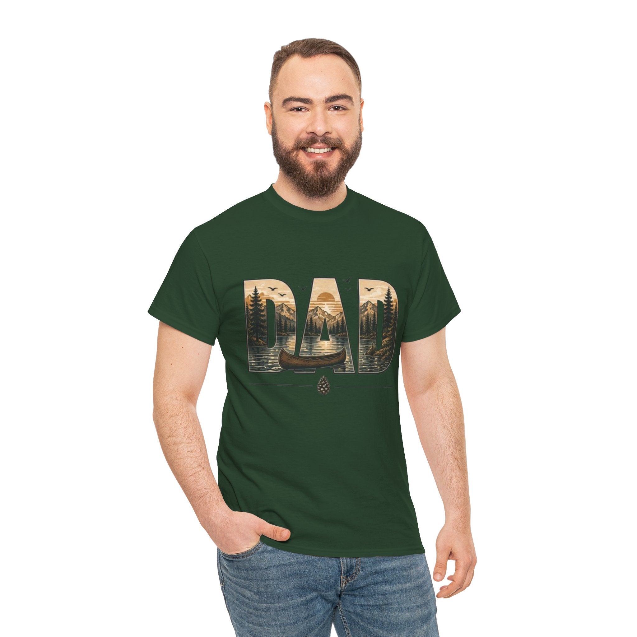 Canoeing Landscape Tee | Gift for Outdoorsman |Gift for Dad