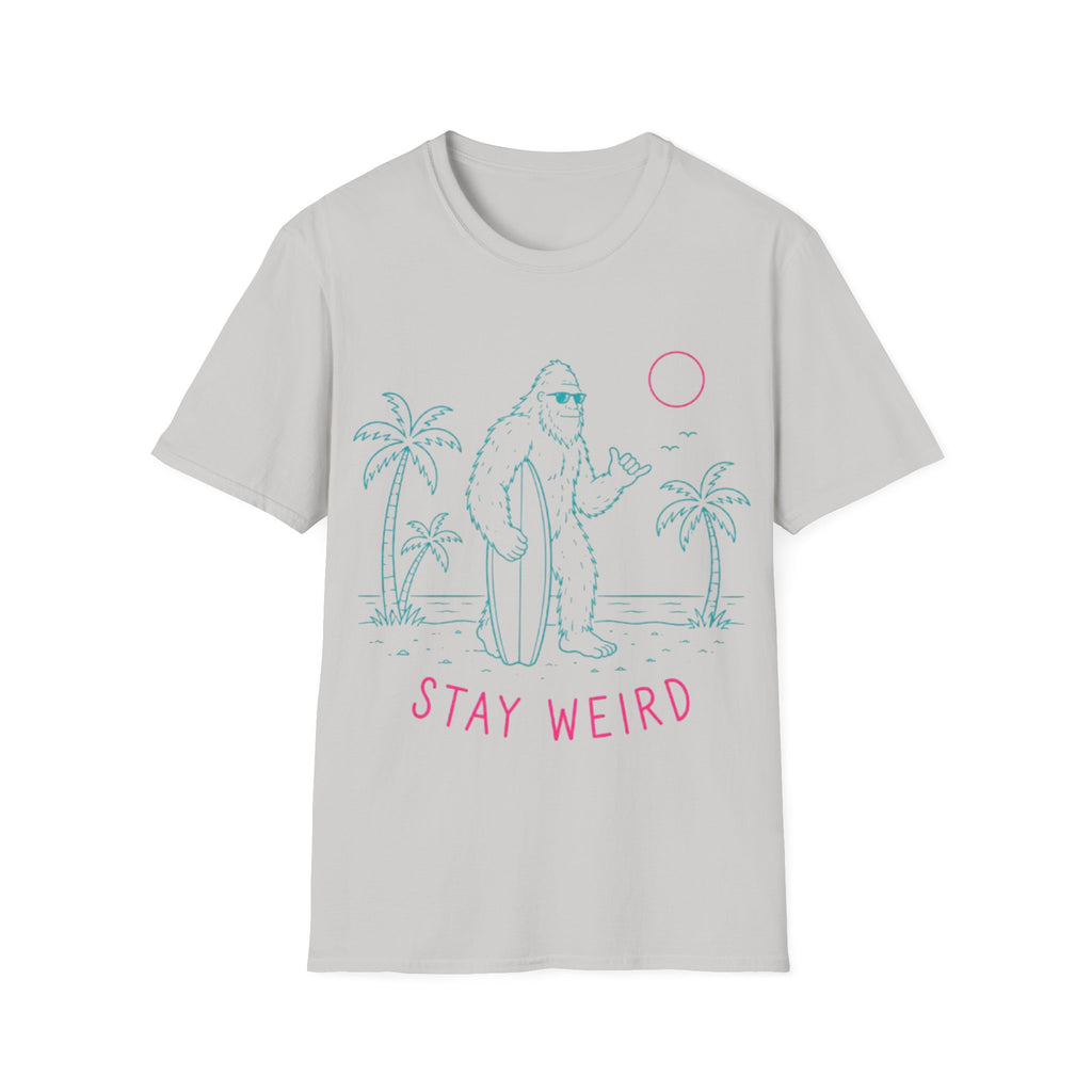 Stay Weird Bigfoot Surf T-Shirt