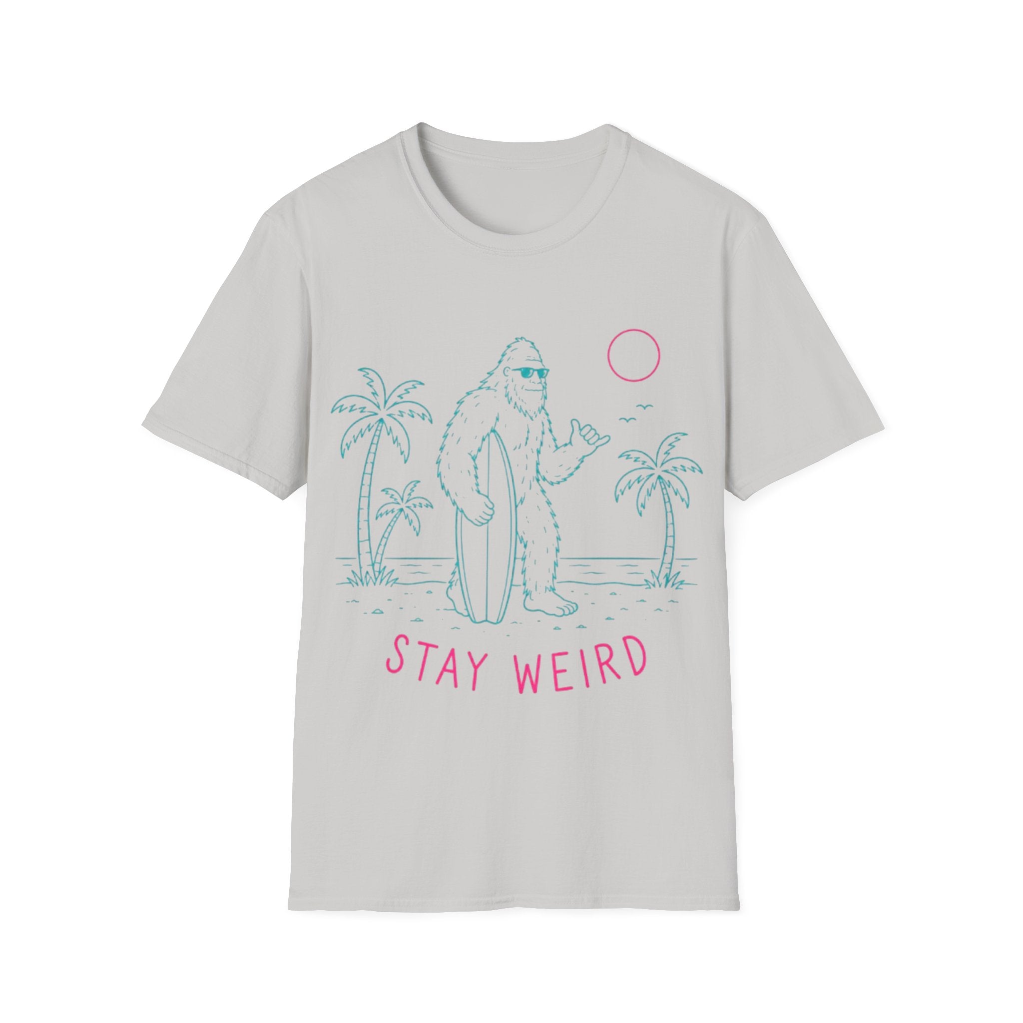 Stay Weird Bigfoot Surf T-Shirt